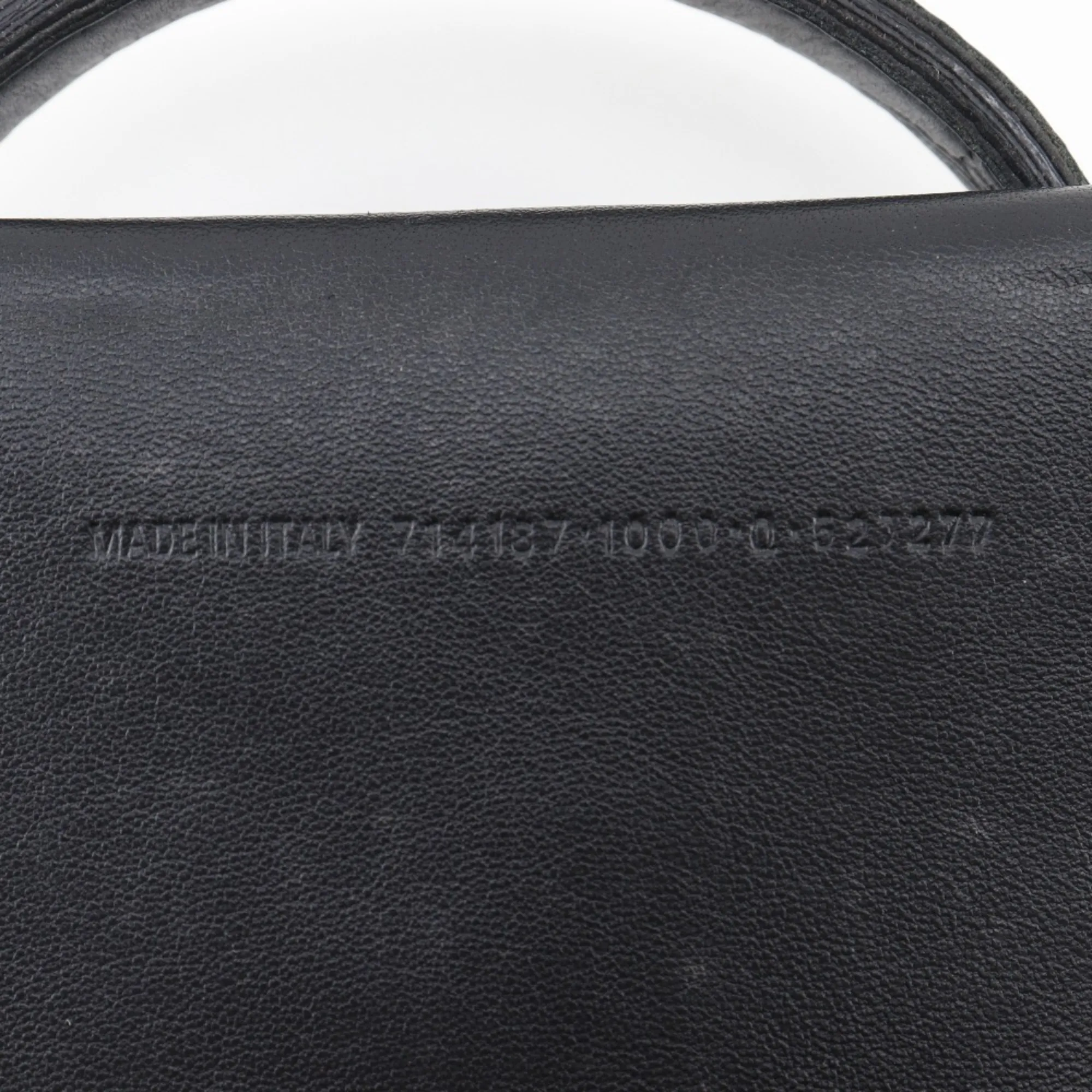 BALENCIAGA Black Monogram Leather Bag