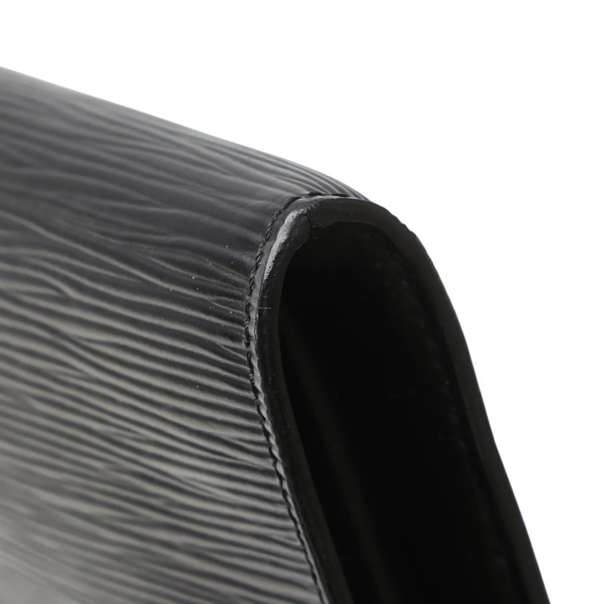 LOUIS VUITTON Black Leather Mini Bag