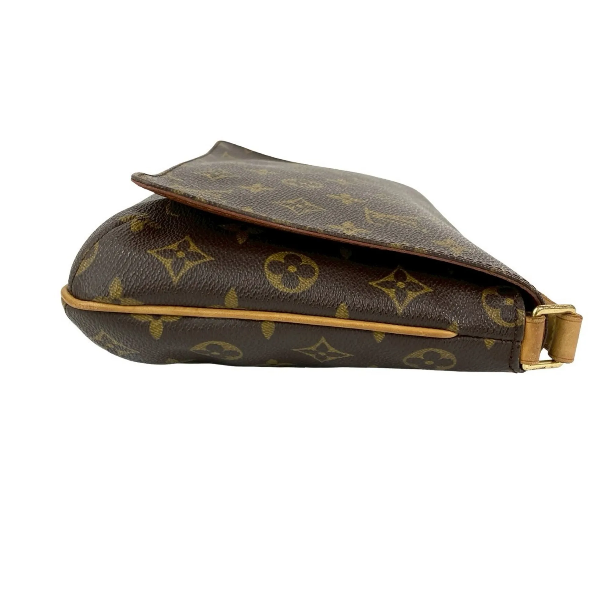 LOUIS VUITTON Brown Monogram Leather Shoulder Bag