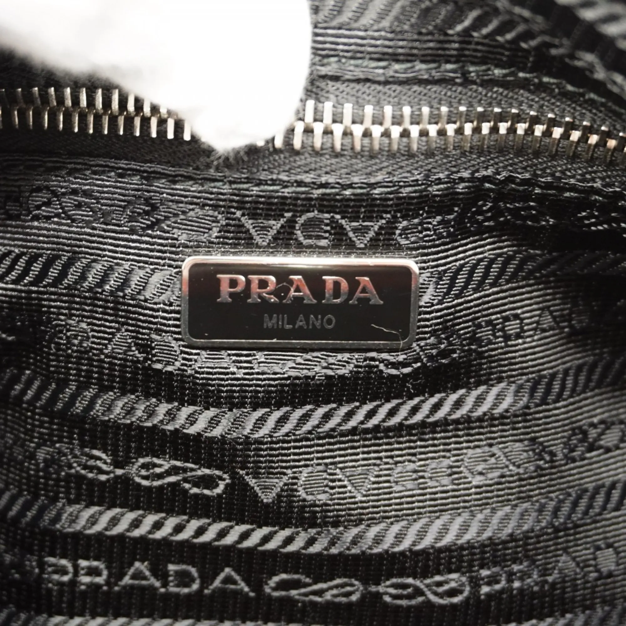 PRADA Orange Leather Shoulder Bag