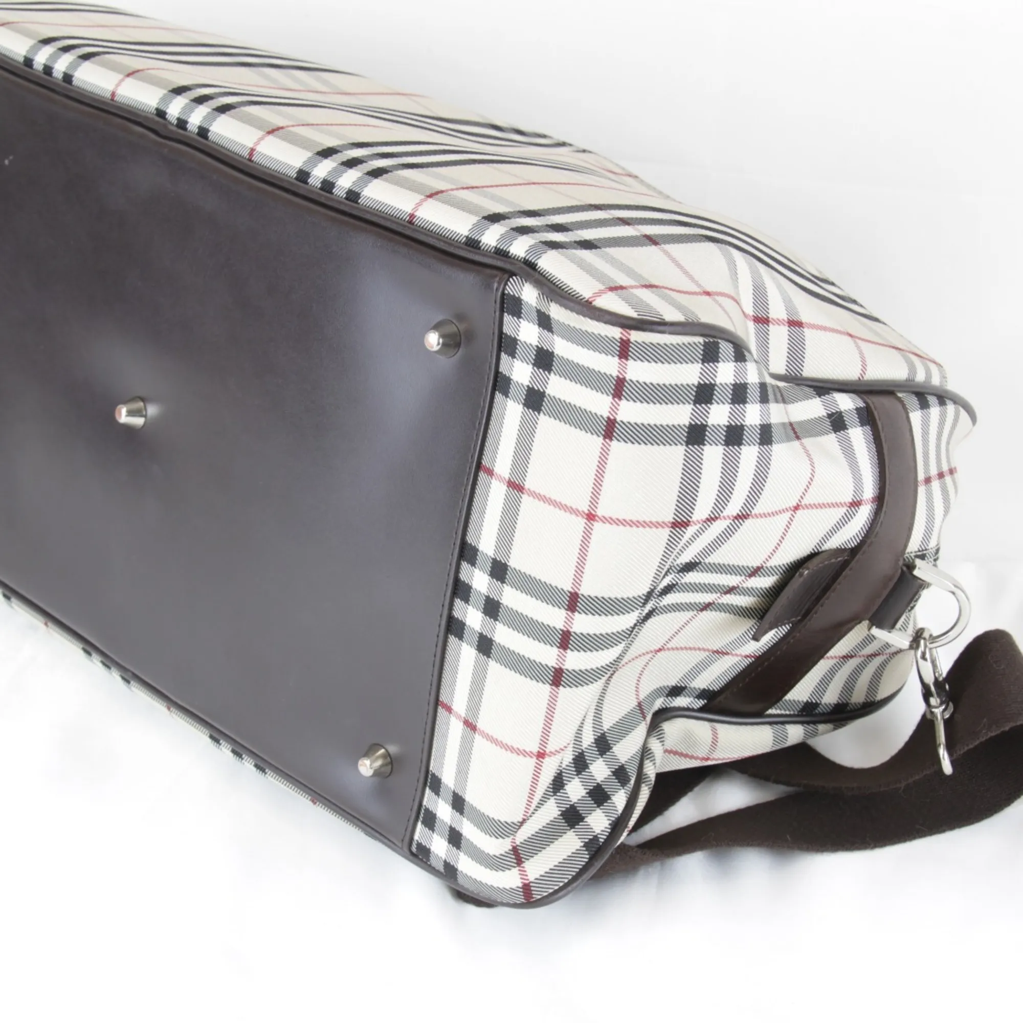 BURBERRY Cream Boston Bag