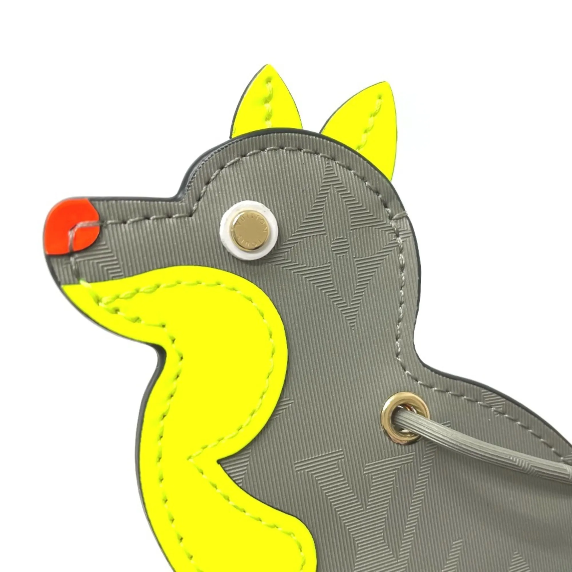 LOUIS VUITTON Gray Monogram Charm