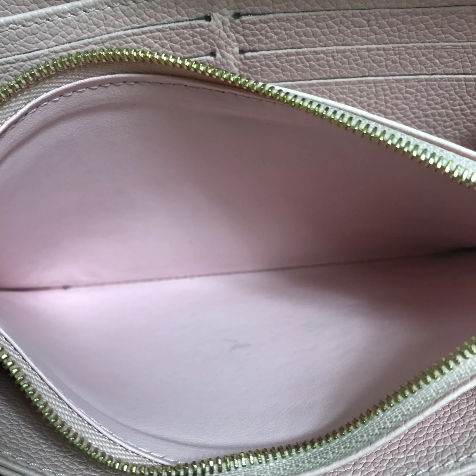 LOUIS VUITTON Pink Monogram Leather Wallet