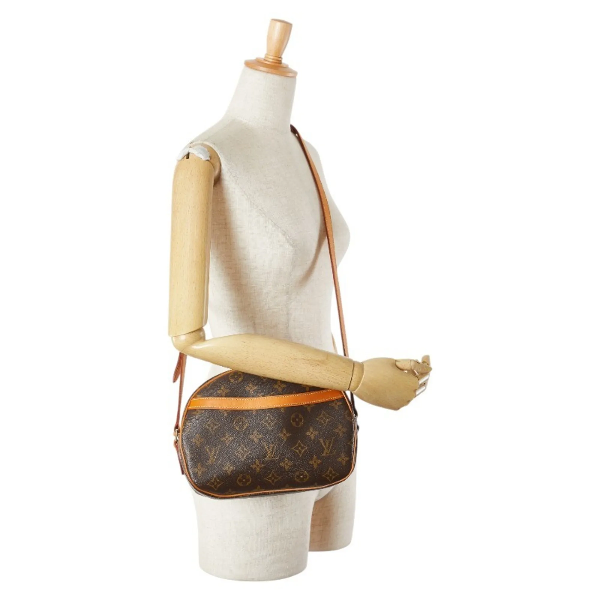 LOUIS VUITTON Brown Monogram Leather Shoulder Bag