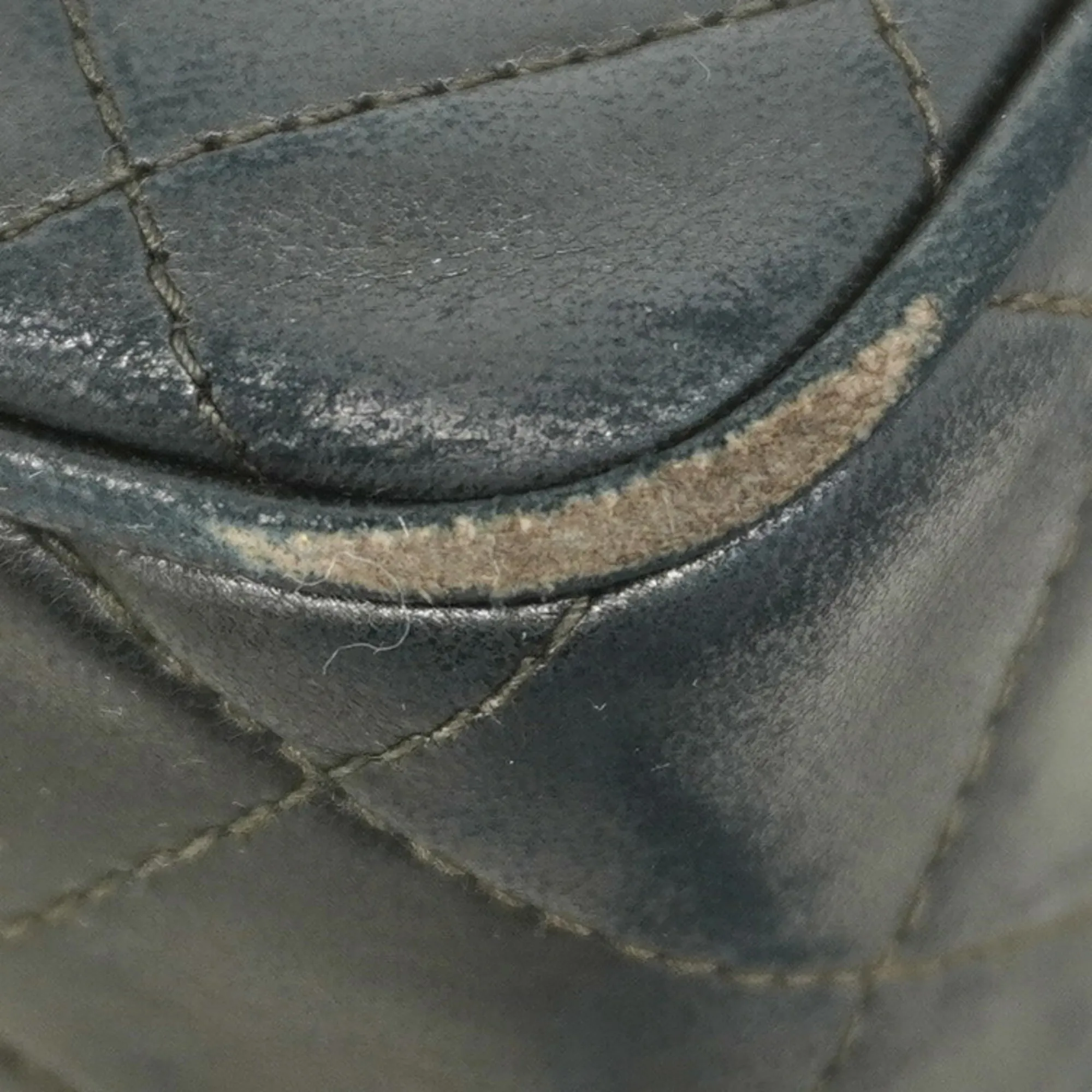 CHANEL Black Lambskin Leather Shoulder Bag