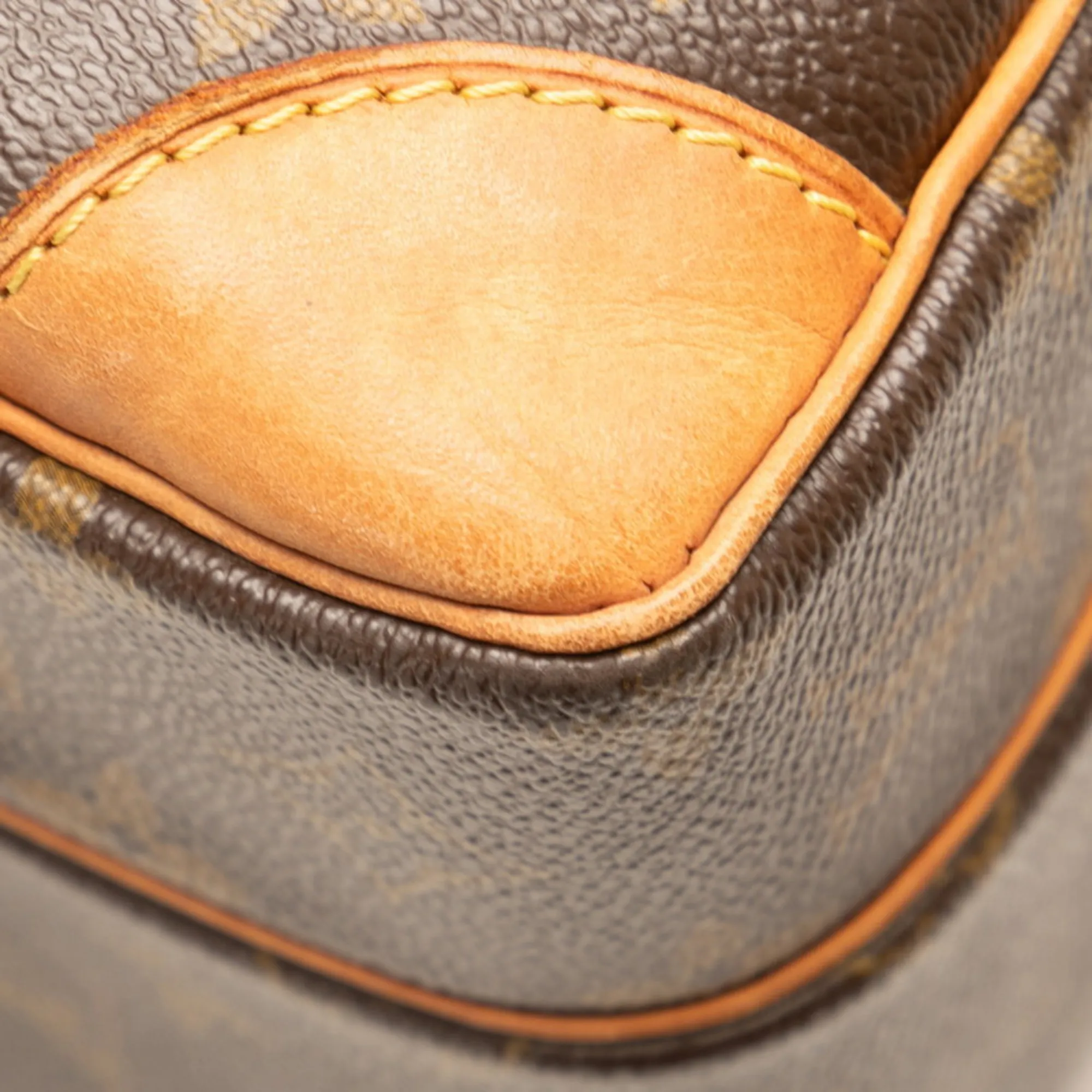 LOUIS VUITTON Brown Monogram Leather Shoulder Bag