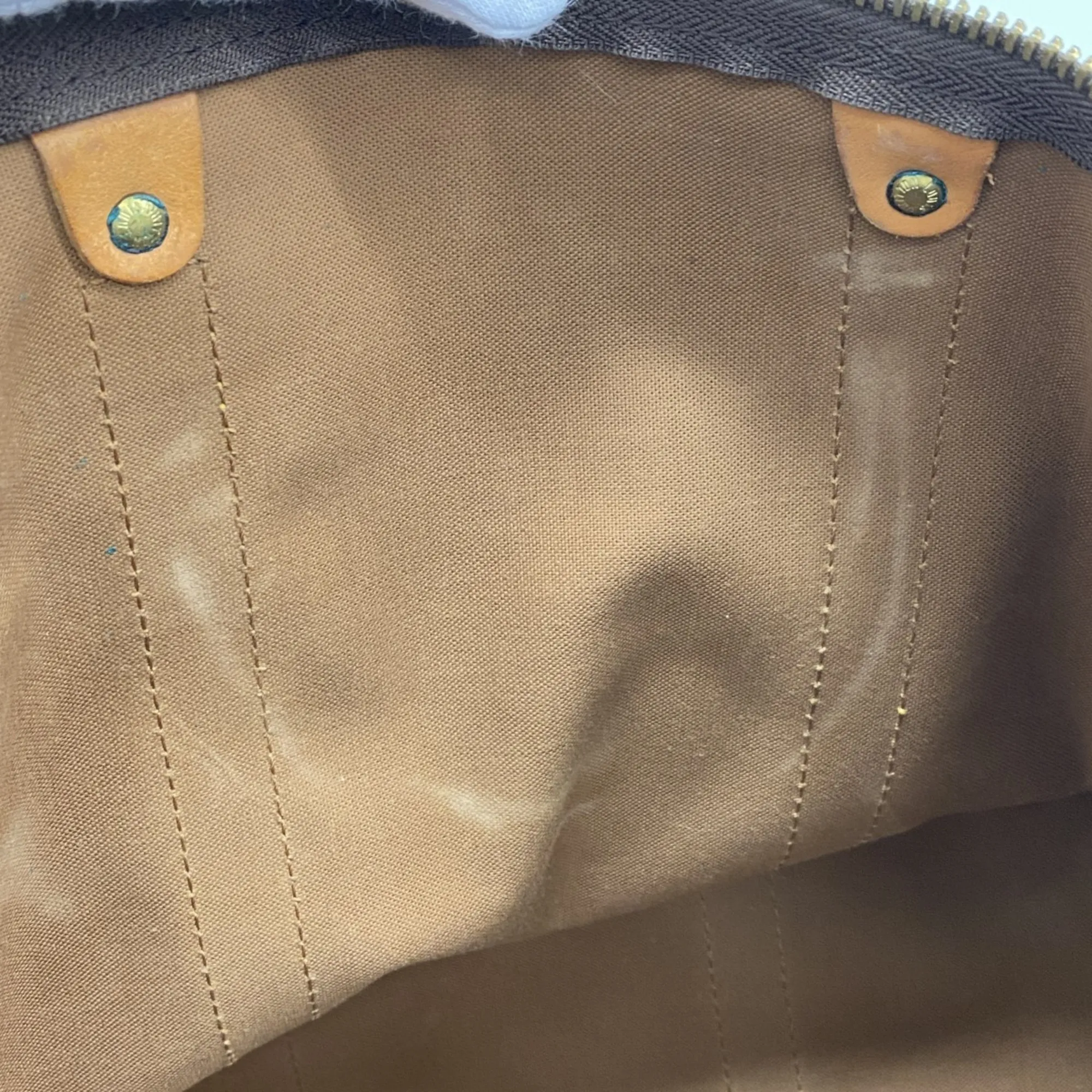 LOUIS VUITTON Brown Monogram Keepall Bandouliere 55 Boston Bag