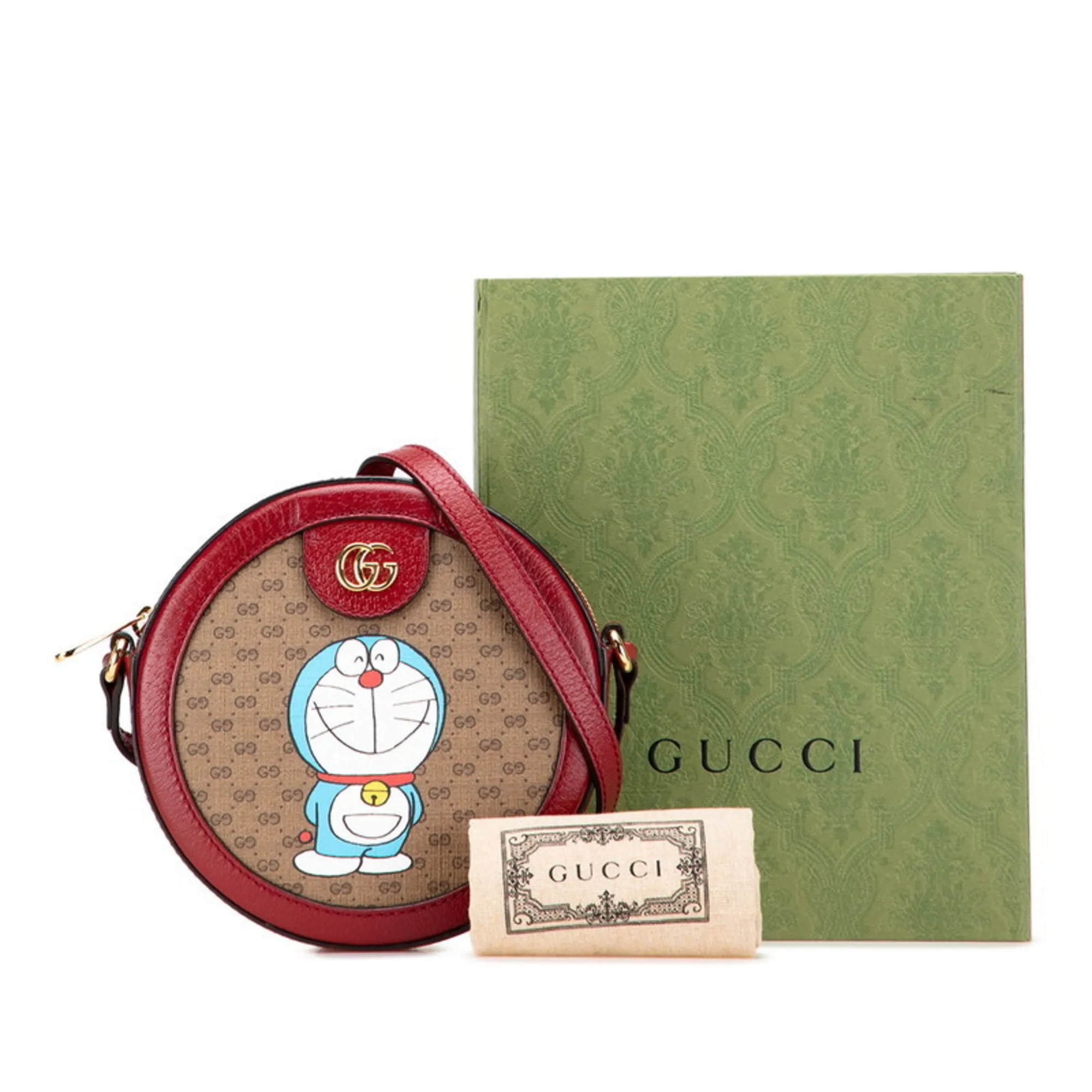 GUCCI Brown Leather Shoulder Bag