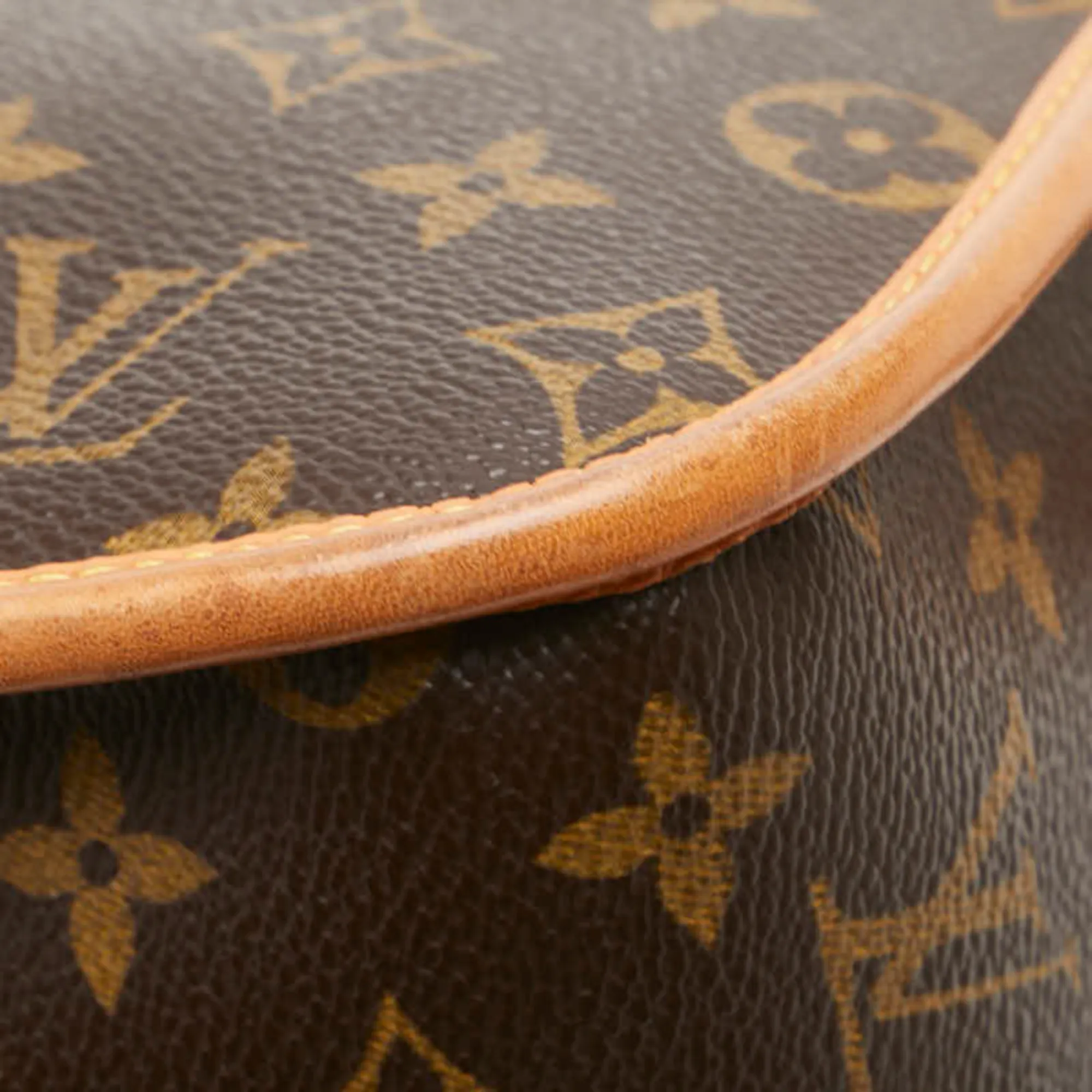 LOUIS VUITTON Brown Monogram Leather Shoulder Bag