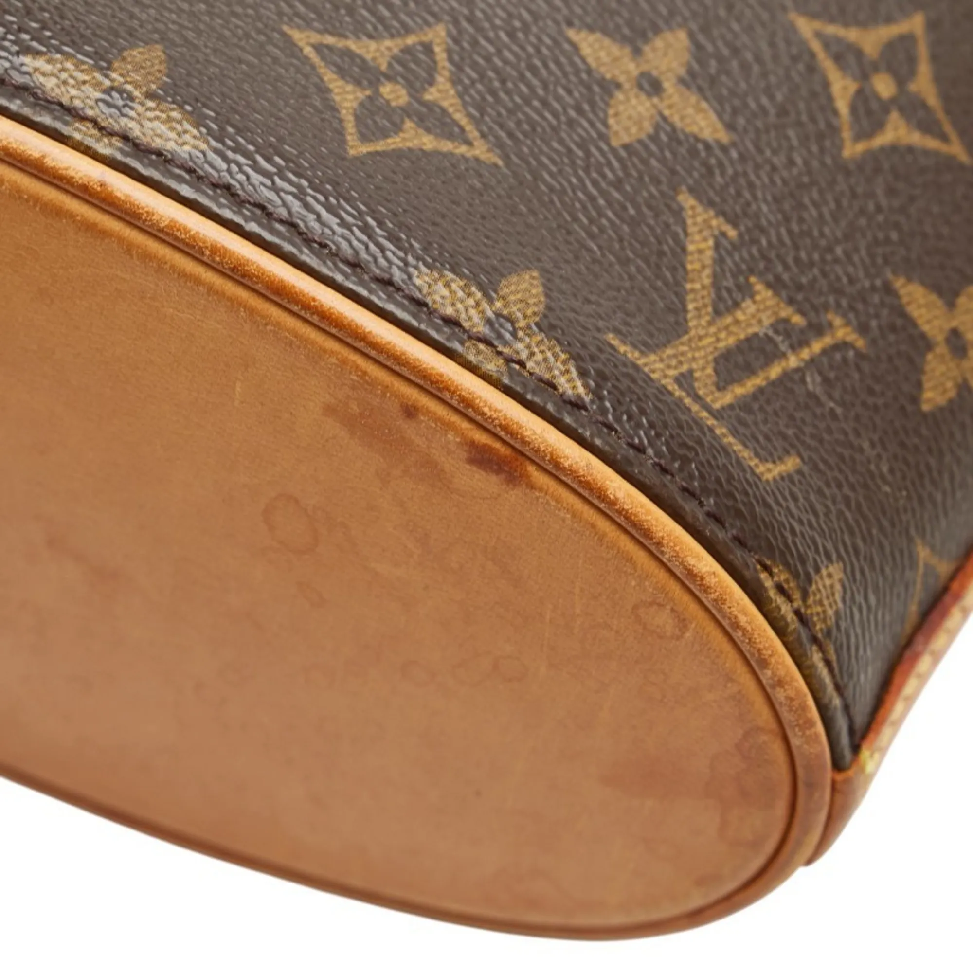 LOUIS VUITTON Brown Monogram Leather Shoulder Bag