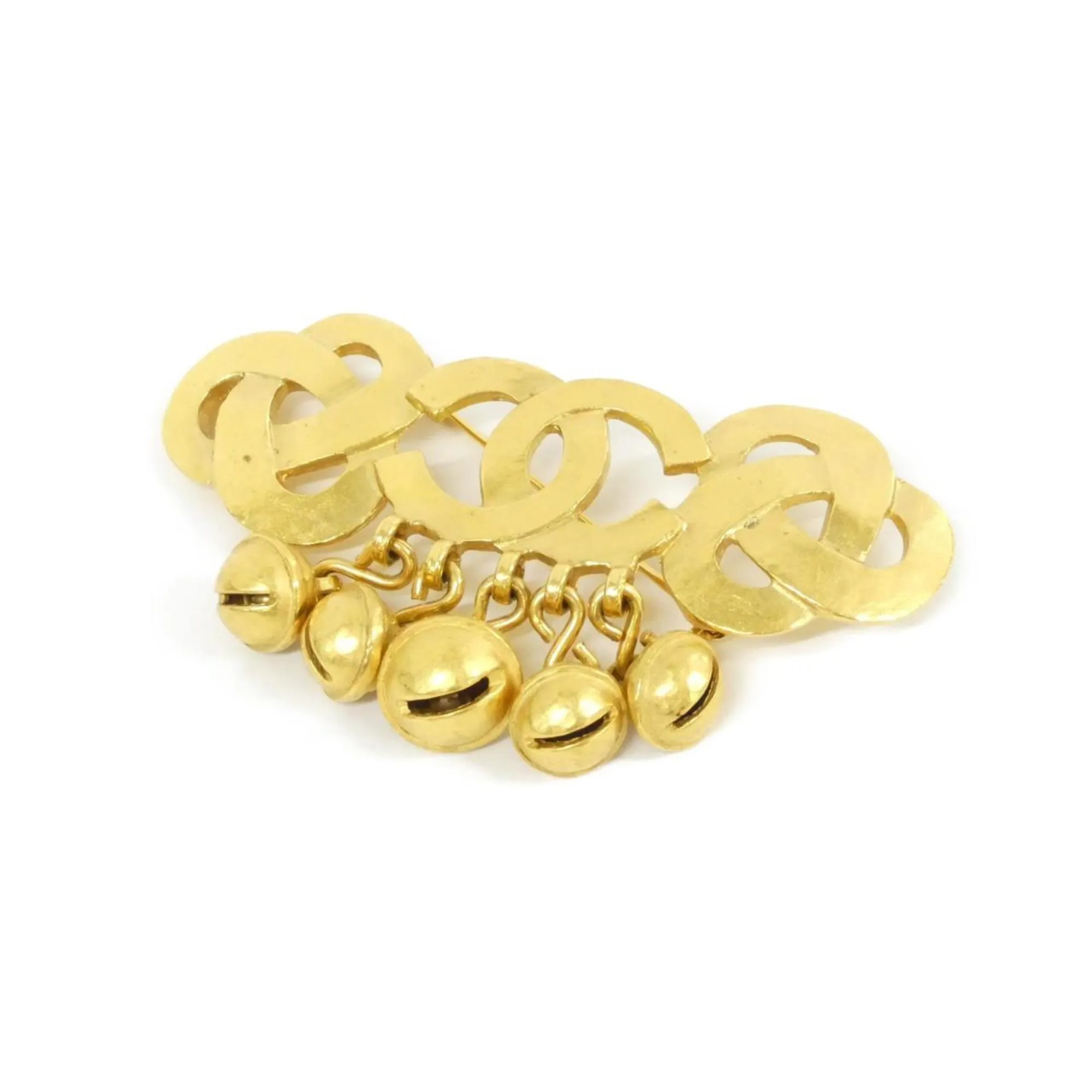 CHANEL Gold Brooch