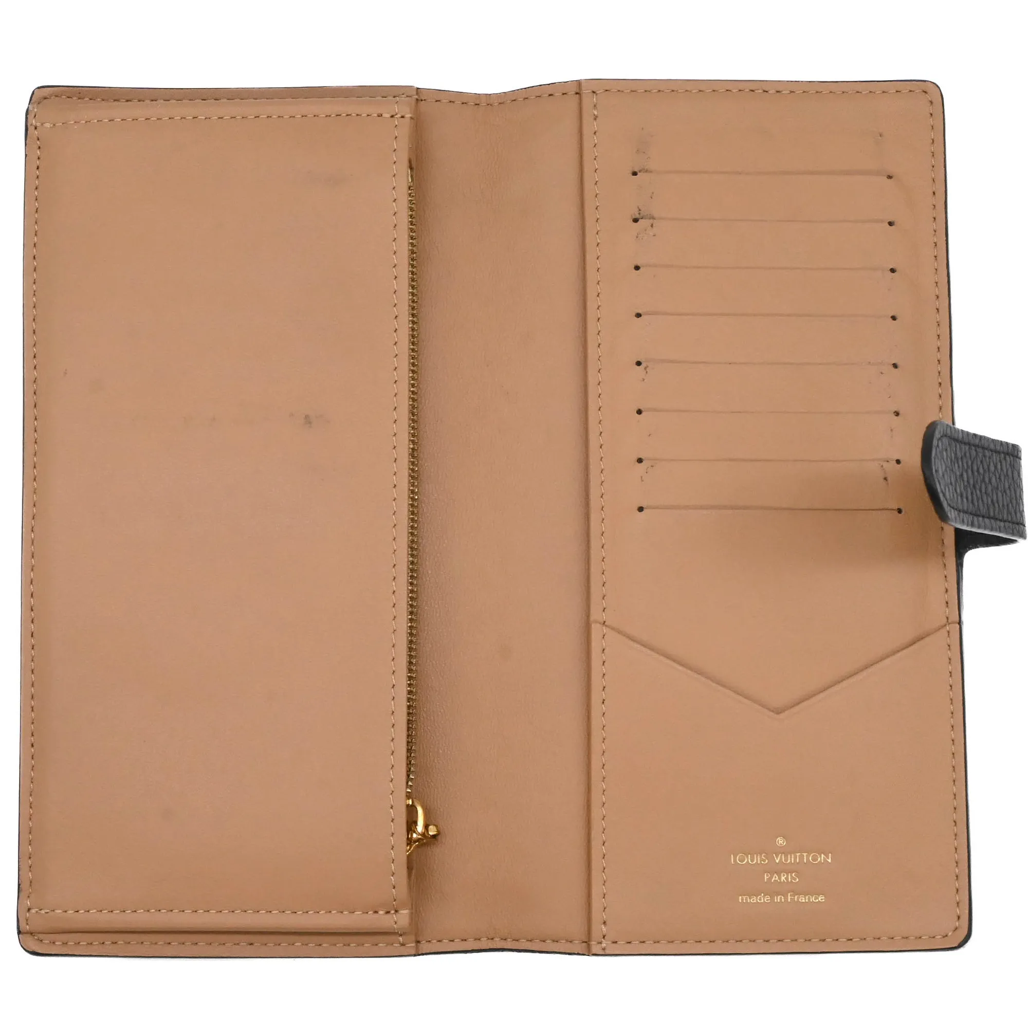 LOUIS VUITTON Black Leather Wallet