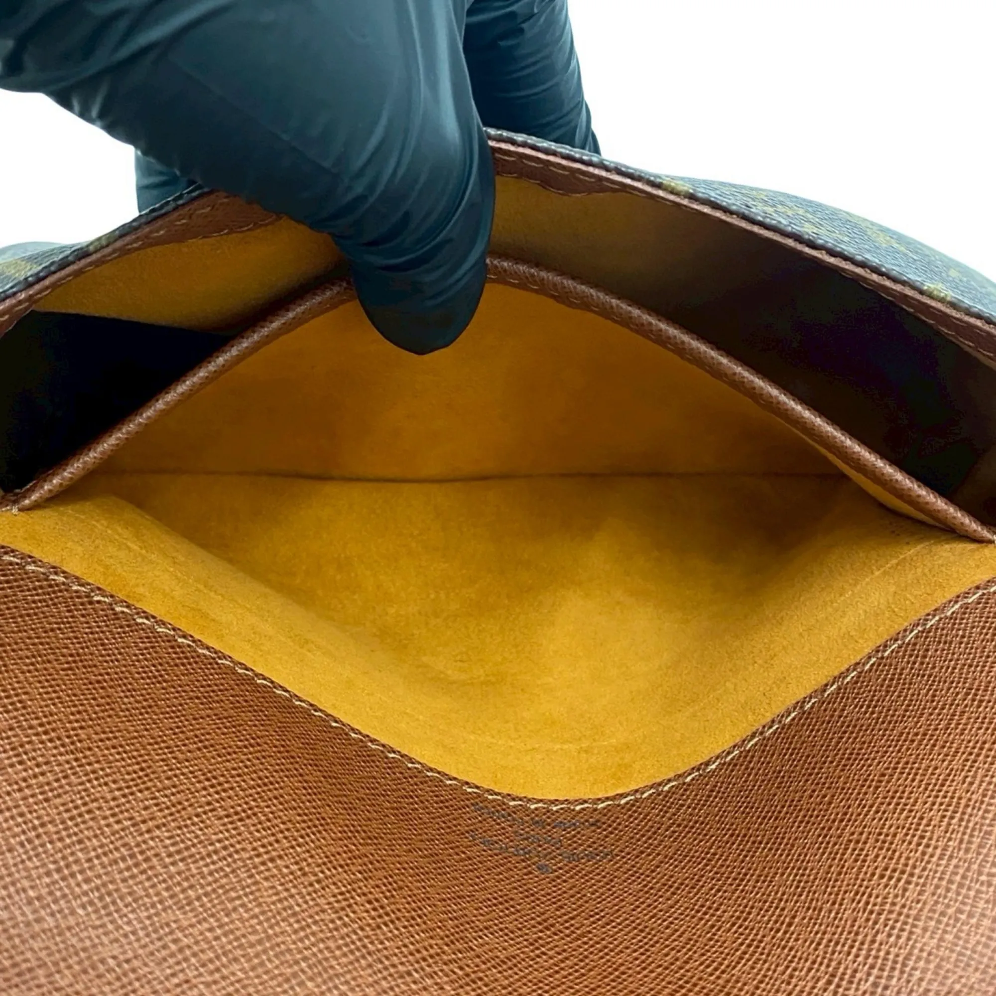 LOUIS VUITTON Brown Monogram Leather Shoulder Bag