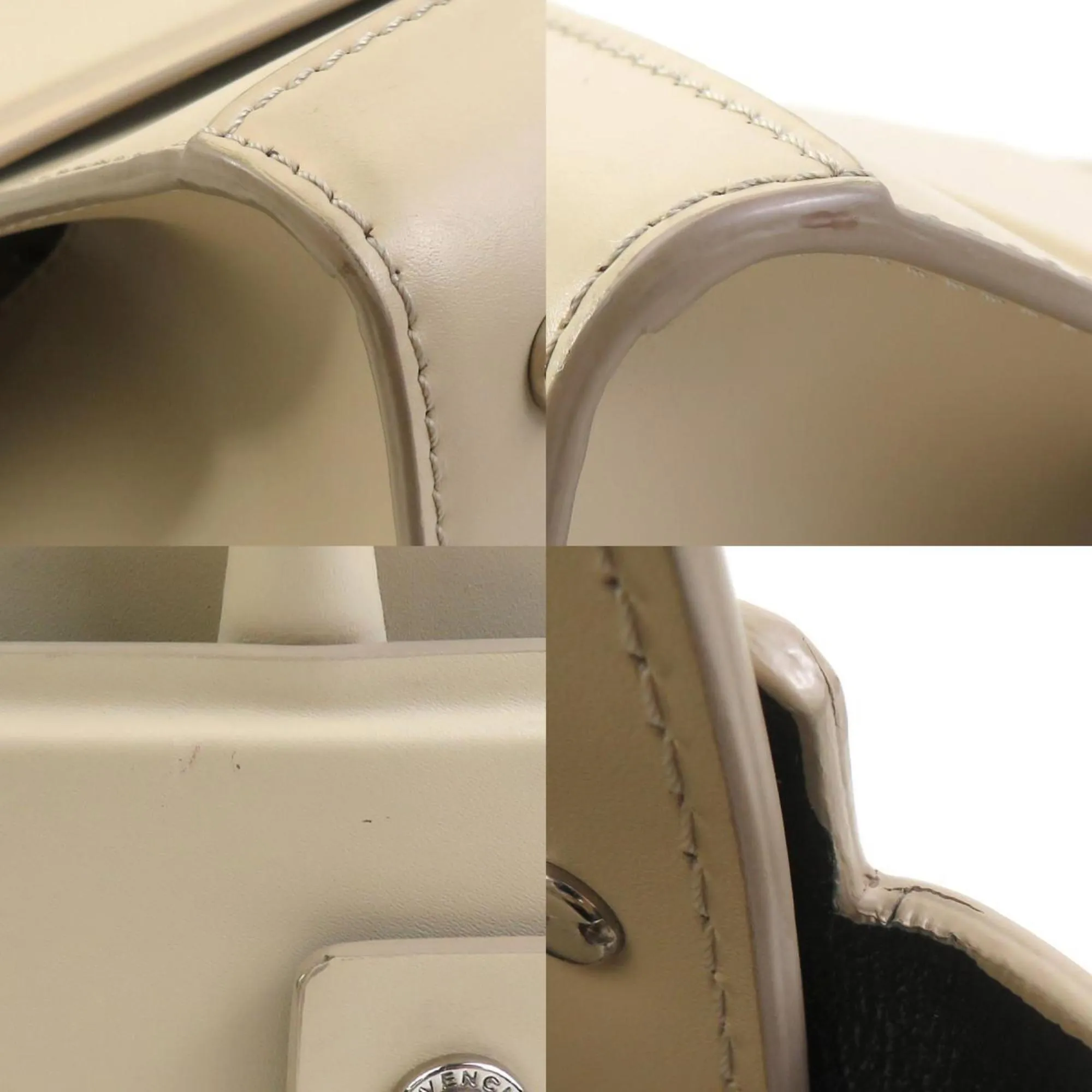 GIVENCHY Beige Leather Shoulder Bag