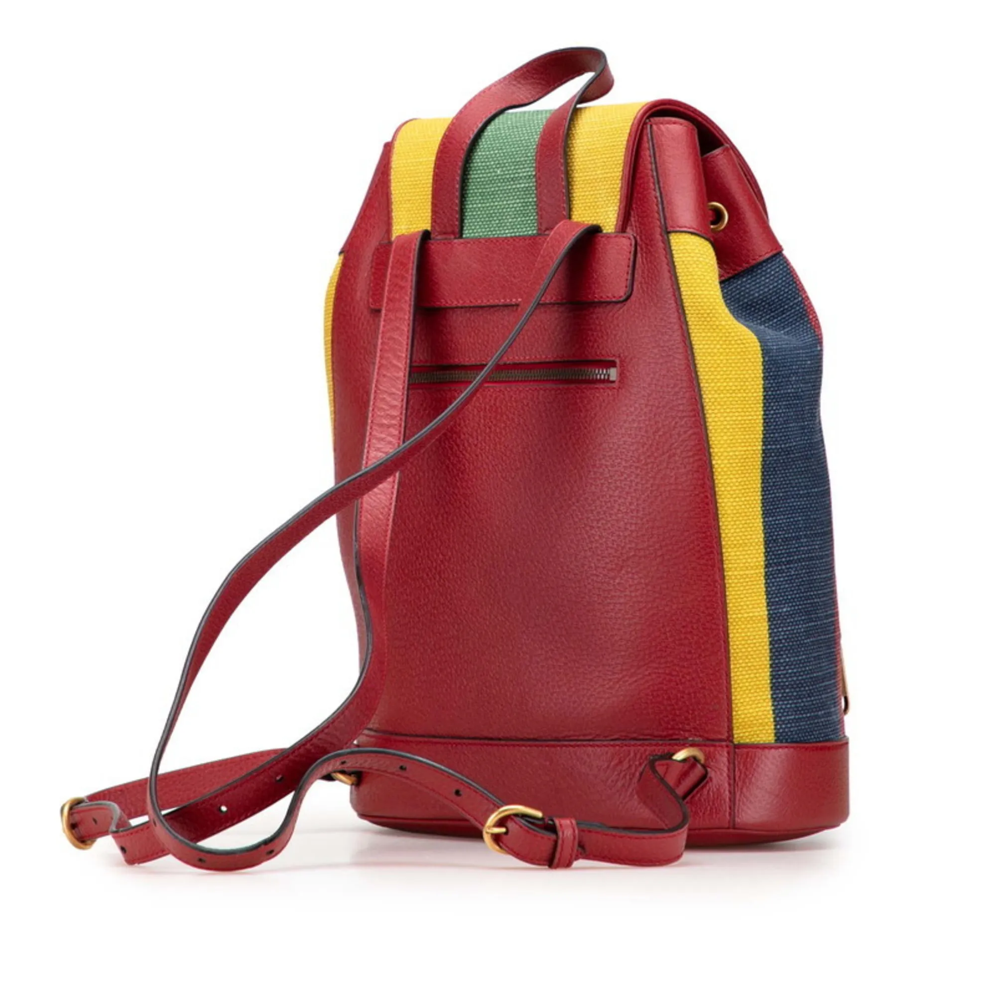 GUCCI Red Leather Backpack