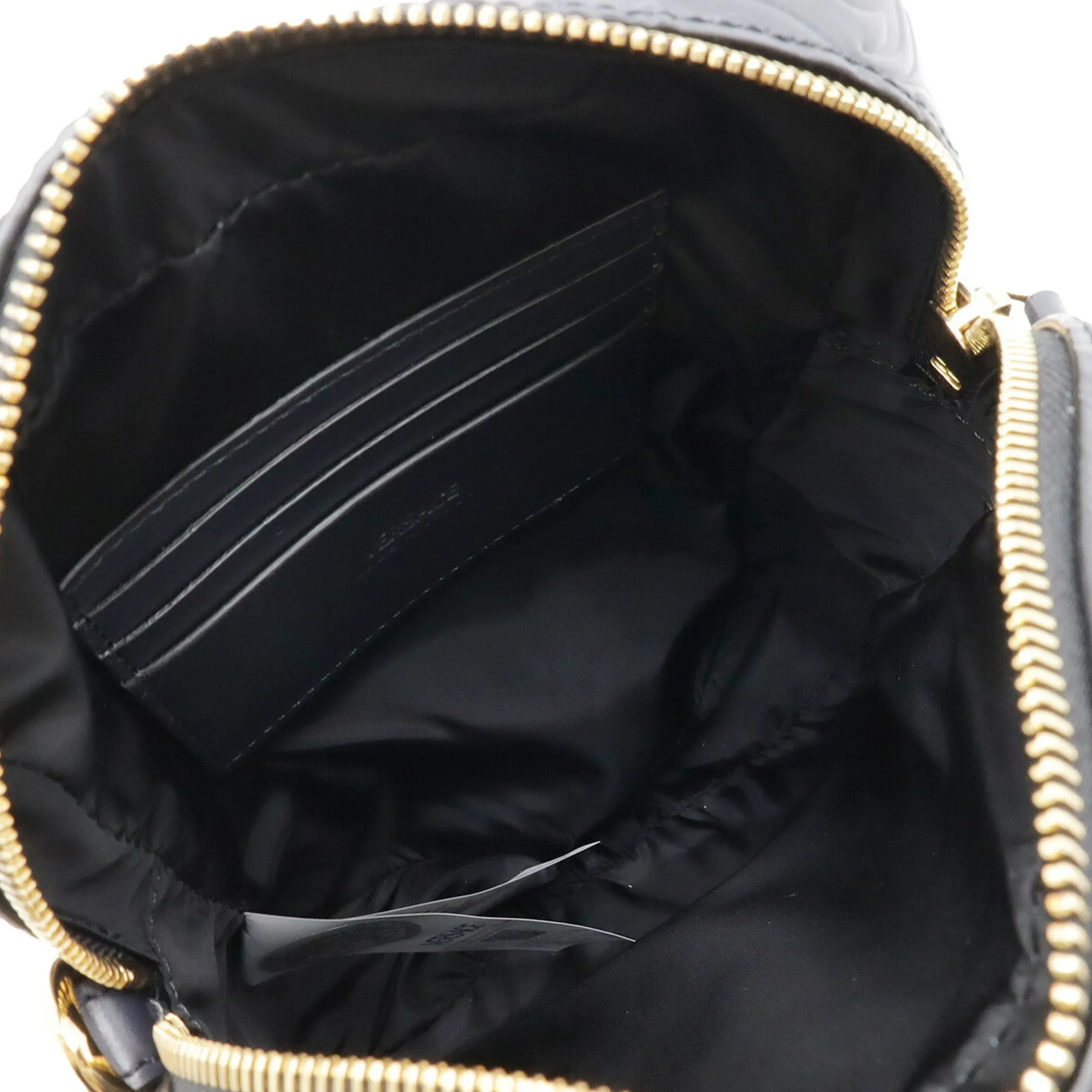 VERSACE Blue Leather Shoulder Bag