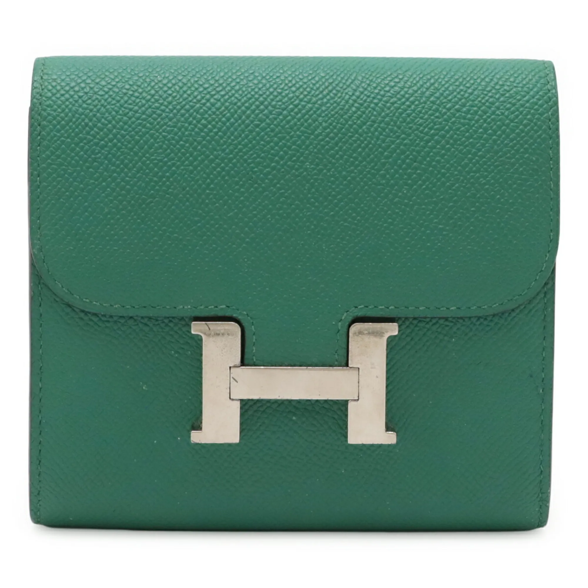 HERMES Green Leather Wallet