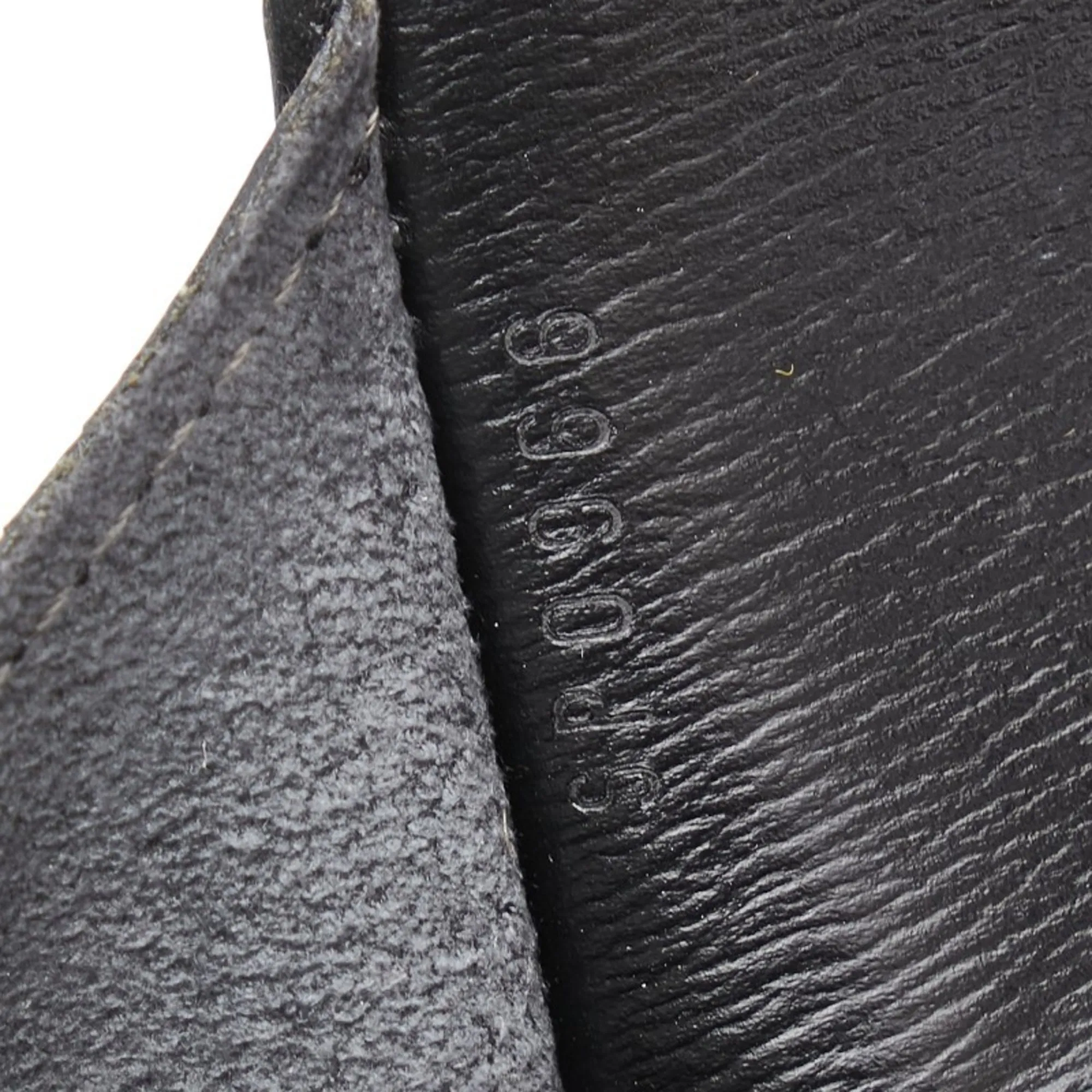 LOUIS VUITTON Black Leather Shoulder Bag