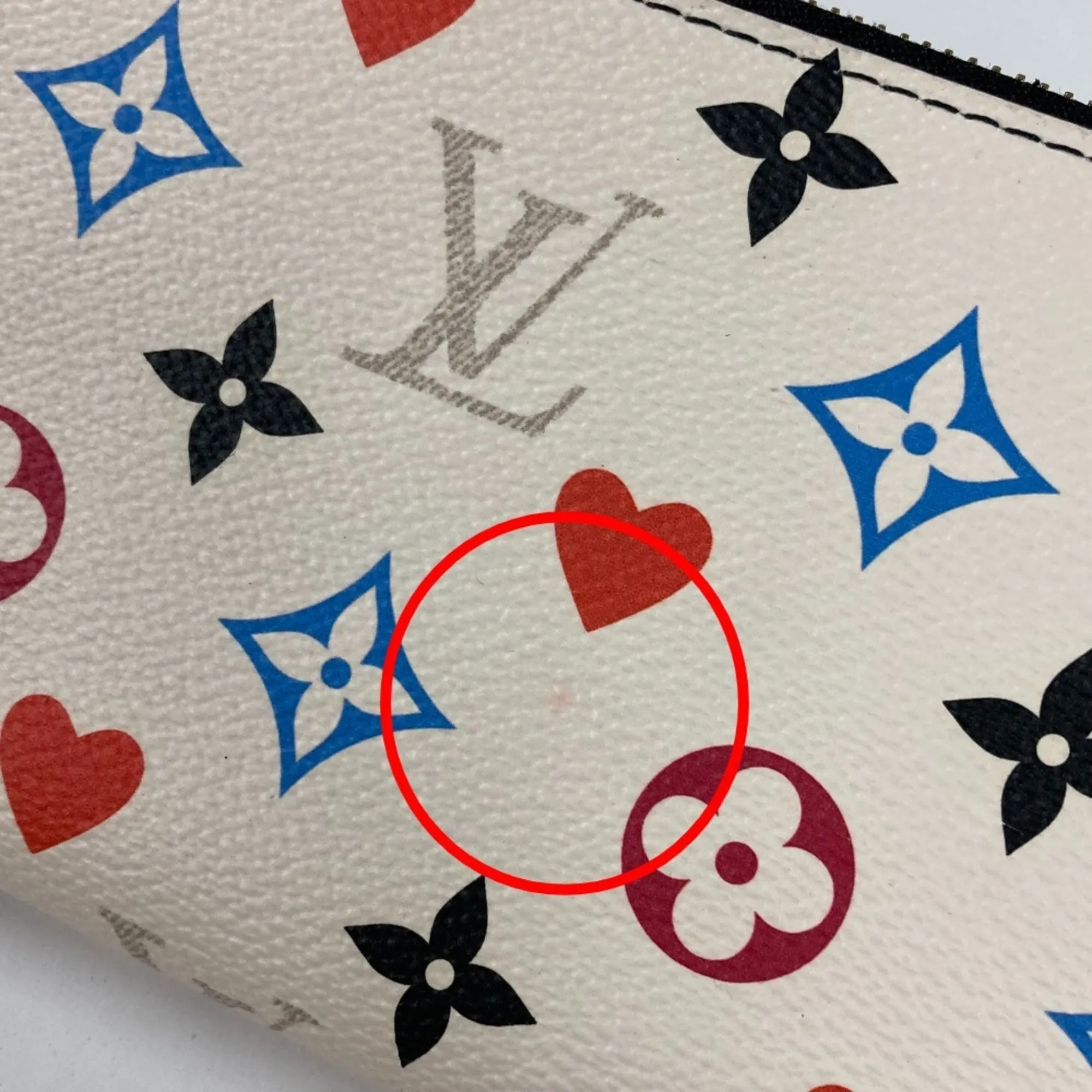 LOUIS VUITTON White Monogram Wallet