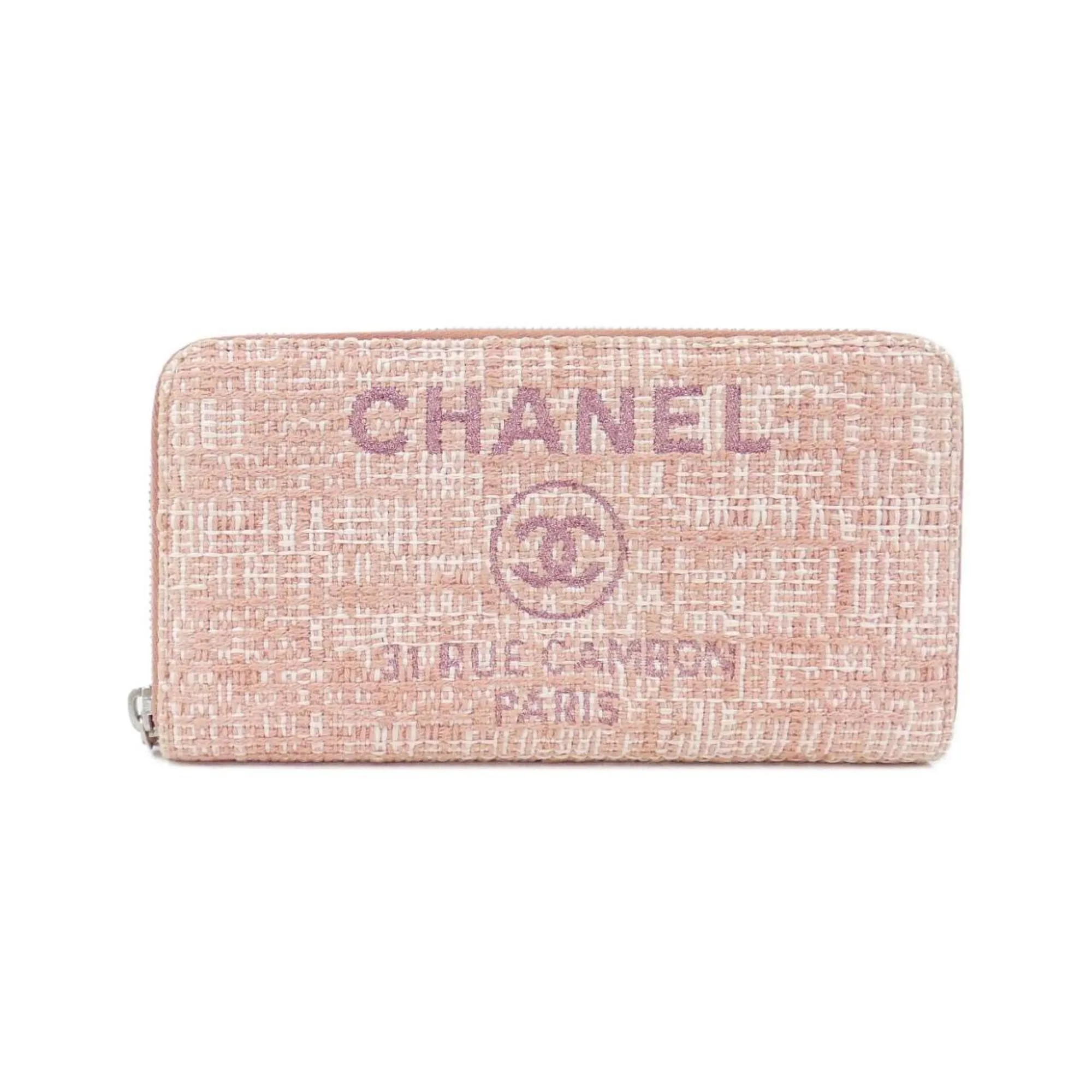 CHANEL Pink Deauville Wallet