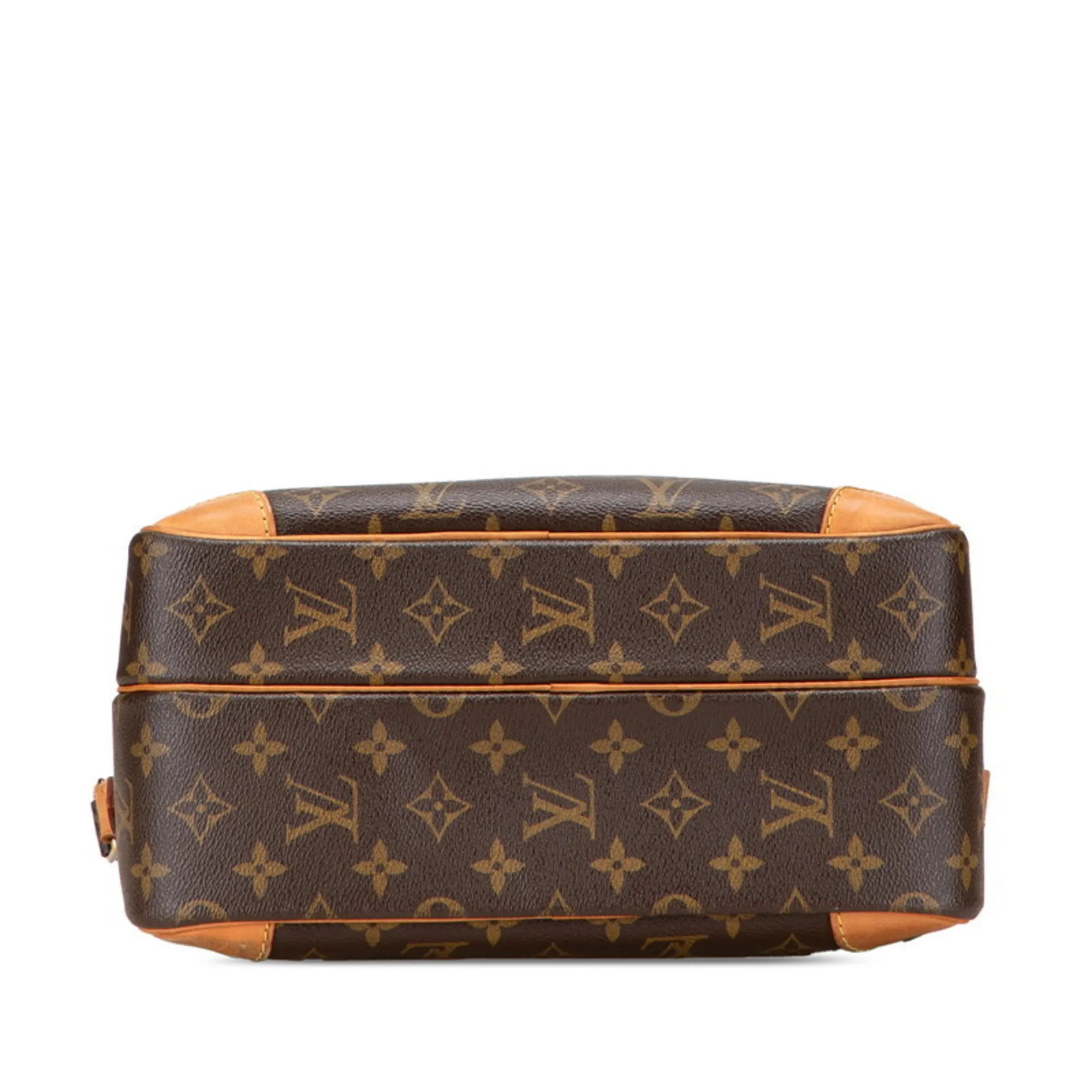 LOUIS VUITTON Brown Monogram Leather Shoulder Bag