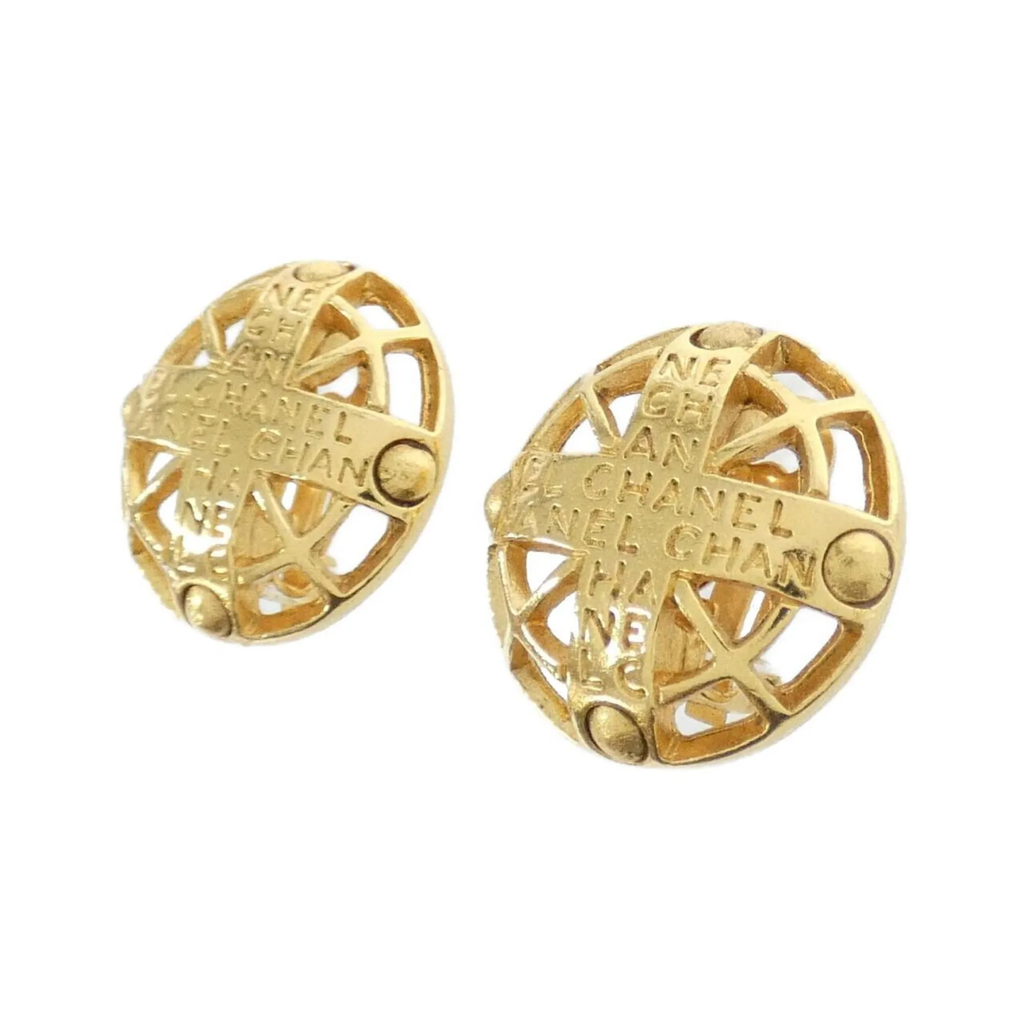 CHANEL Gold Earrings