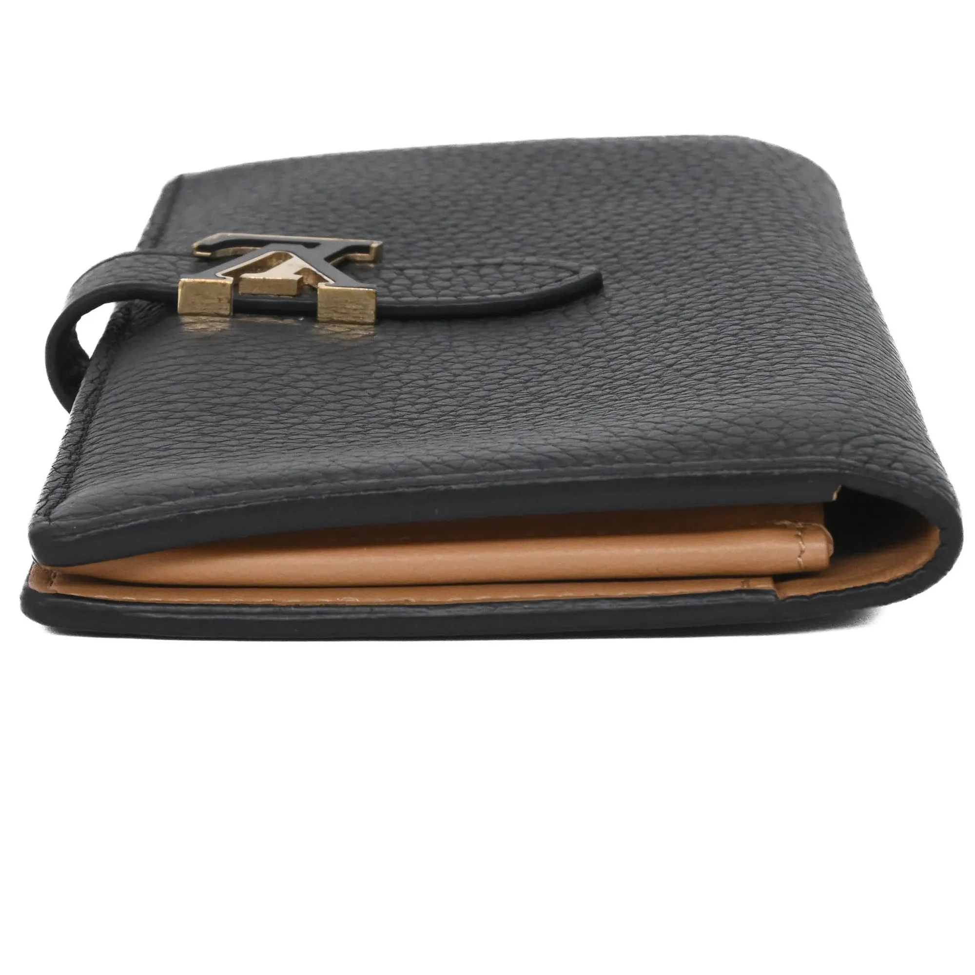 LOUIS VUITTON Black Leather Wallet