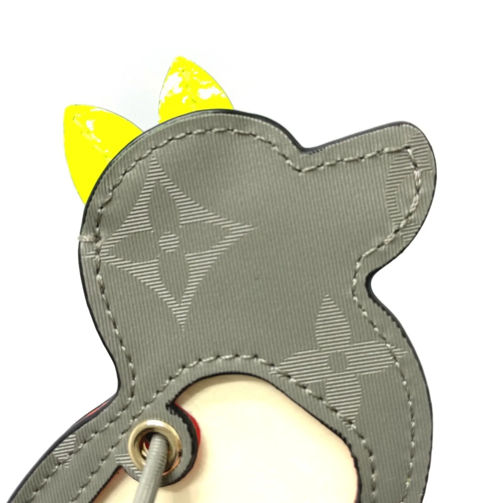 LOUIS VUITTON Gray Monogram Charm