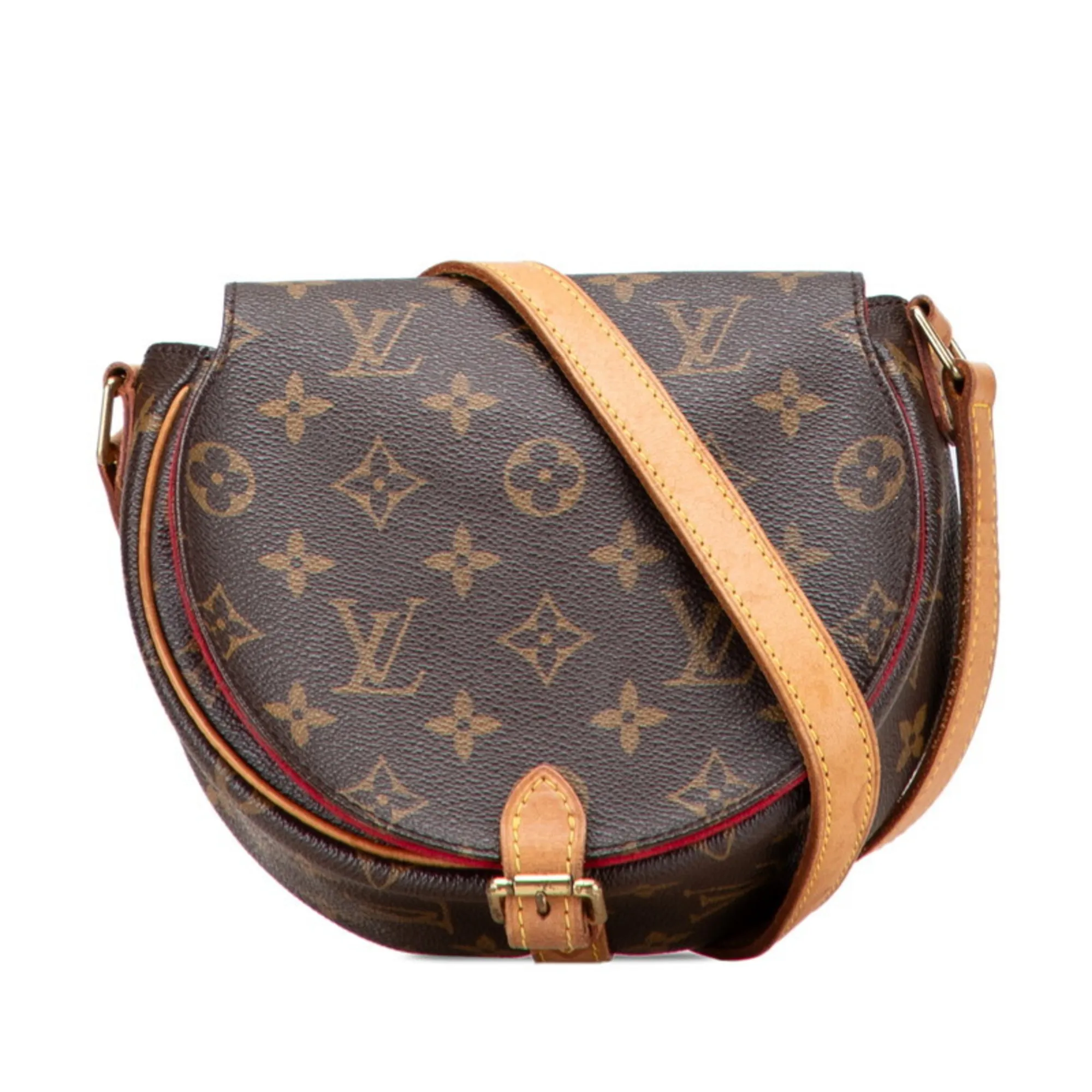 LOUIS VUITTON Brown Monogram Leather Shoulder Bag