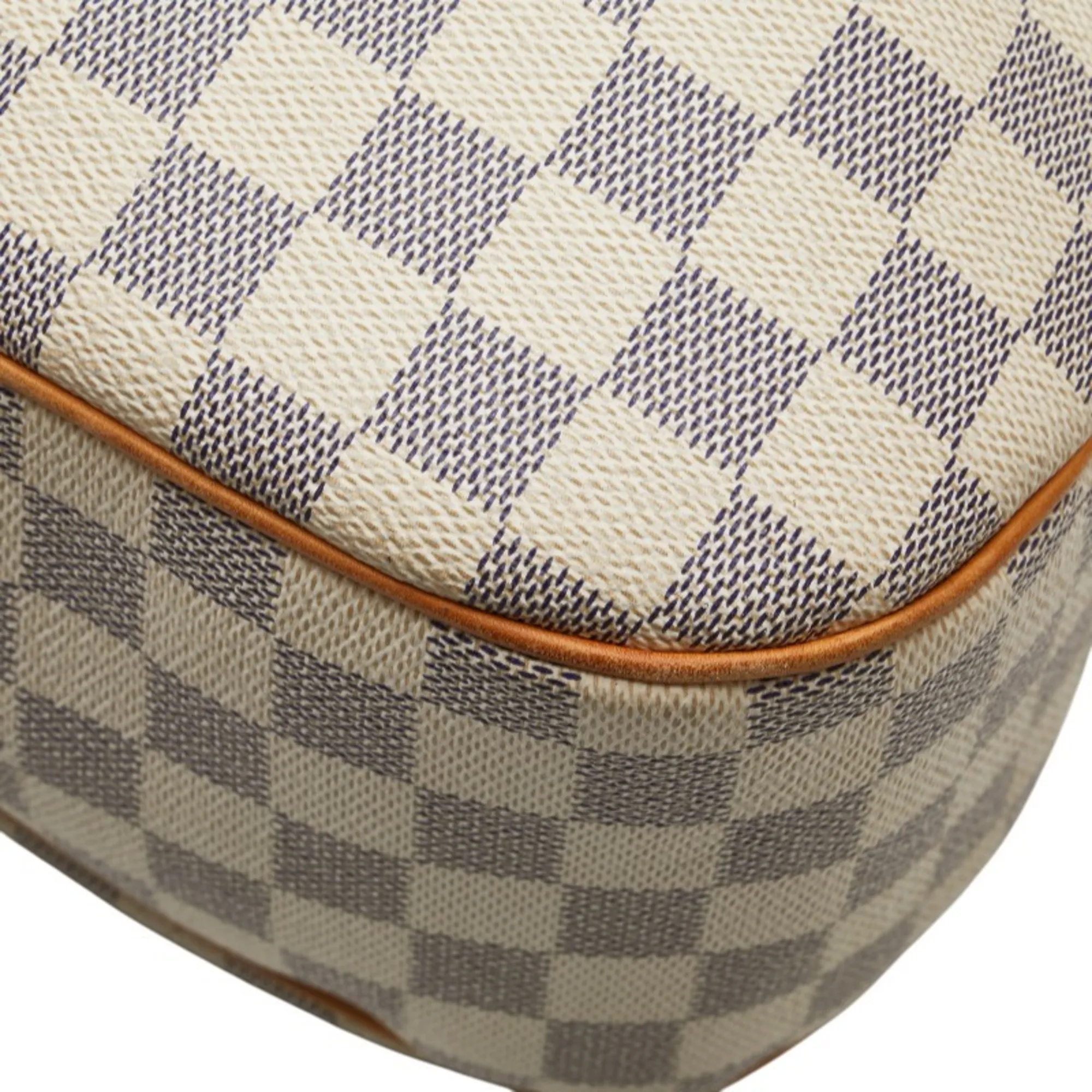 LOUIS VUITTON White Damier Leather Shoulder Bag