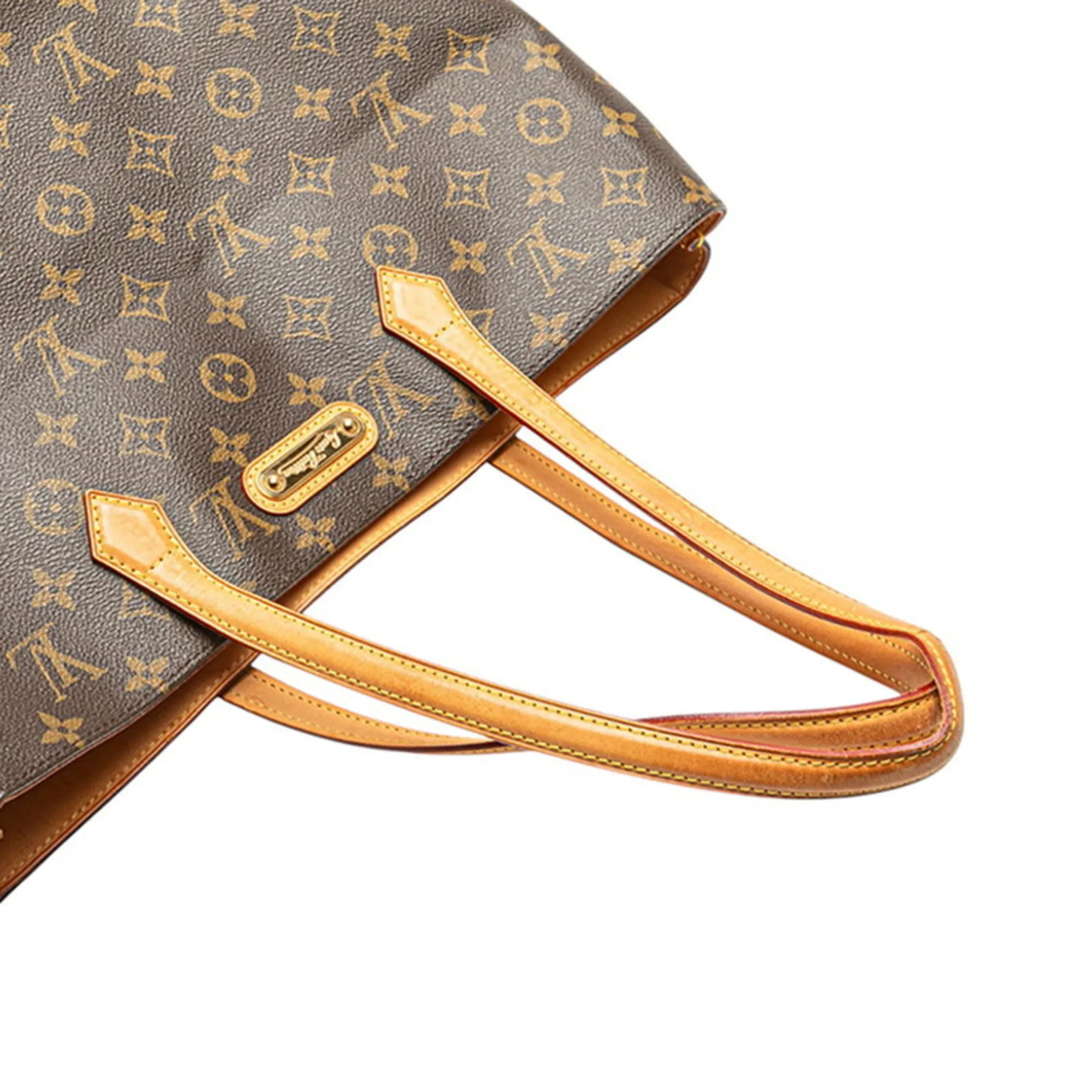 LOUIS VUITTON Brown Monogram Leather Tote Bag