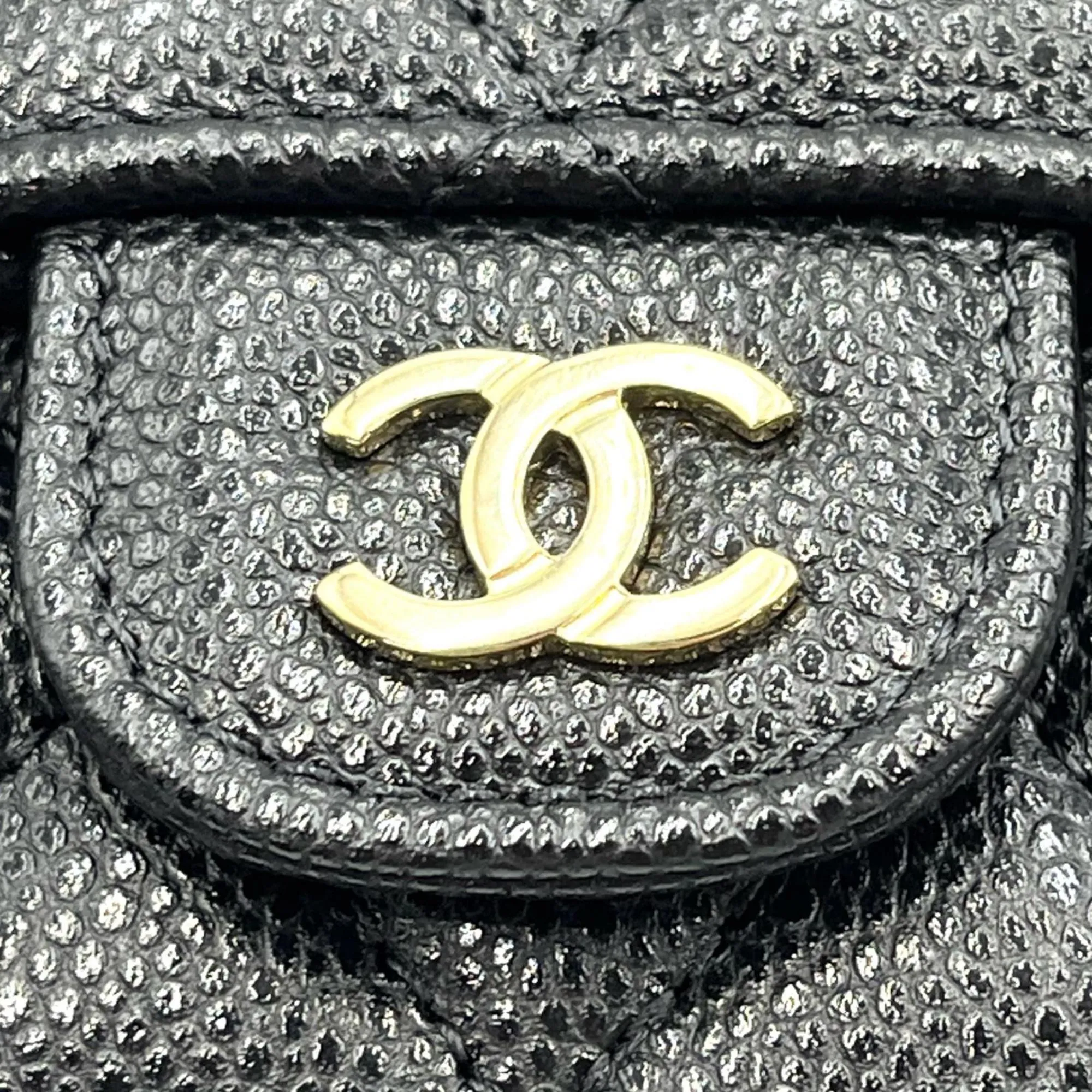 CHANEL Black Leather Wallet
