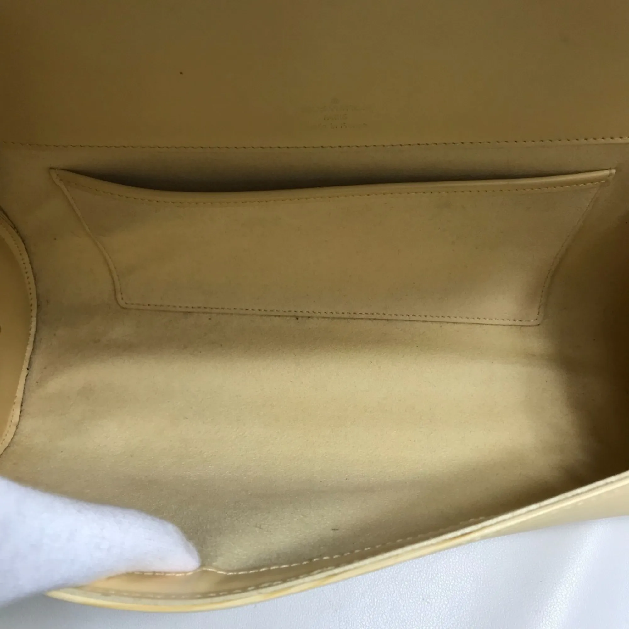 LOUIS VUITTON Yellow Leather Shoulder Bag