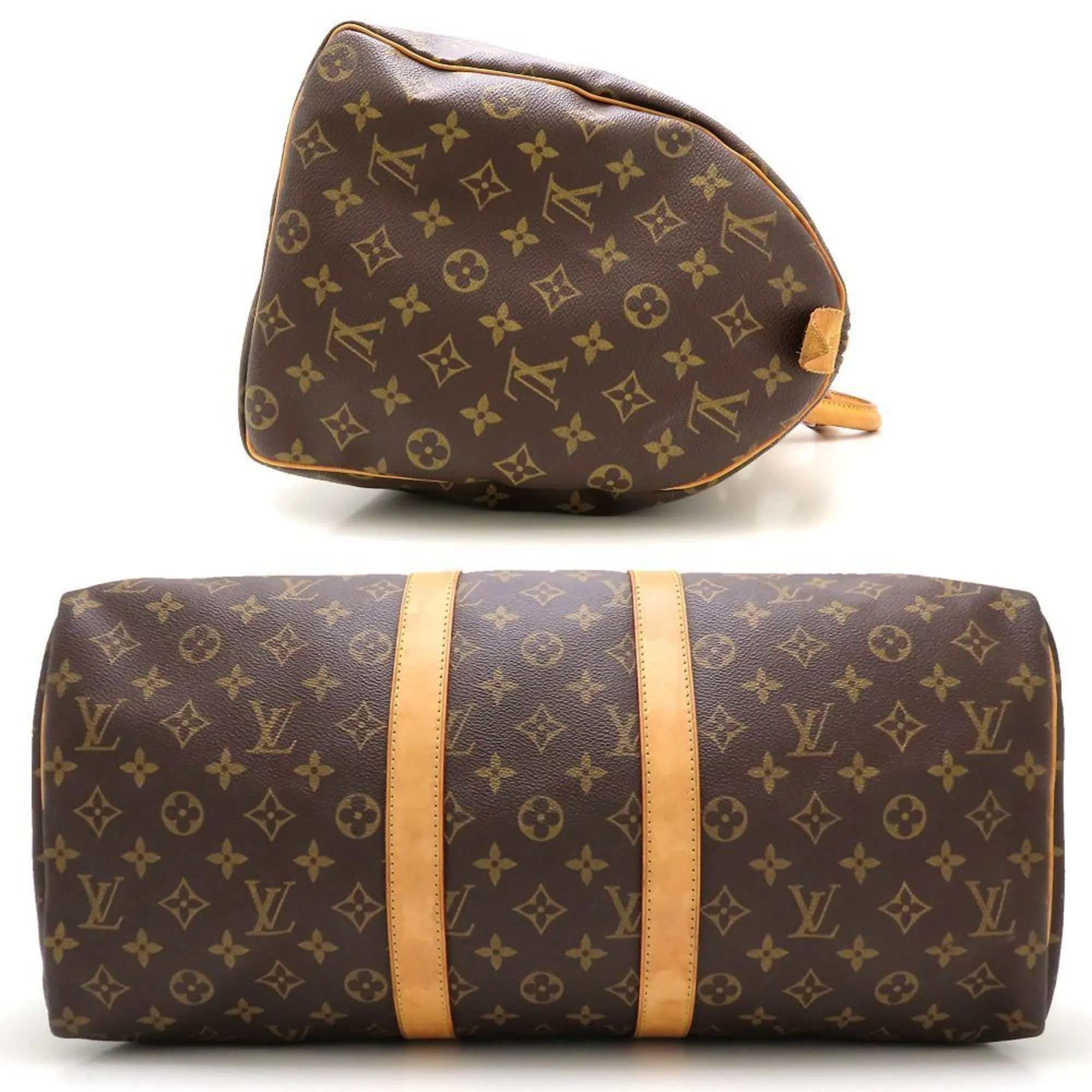 LOUIS VUITTON Brown Monogram Boston Bag