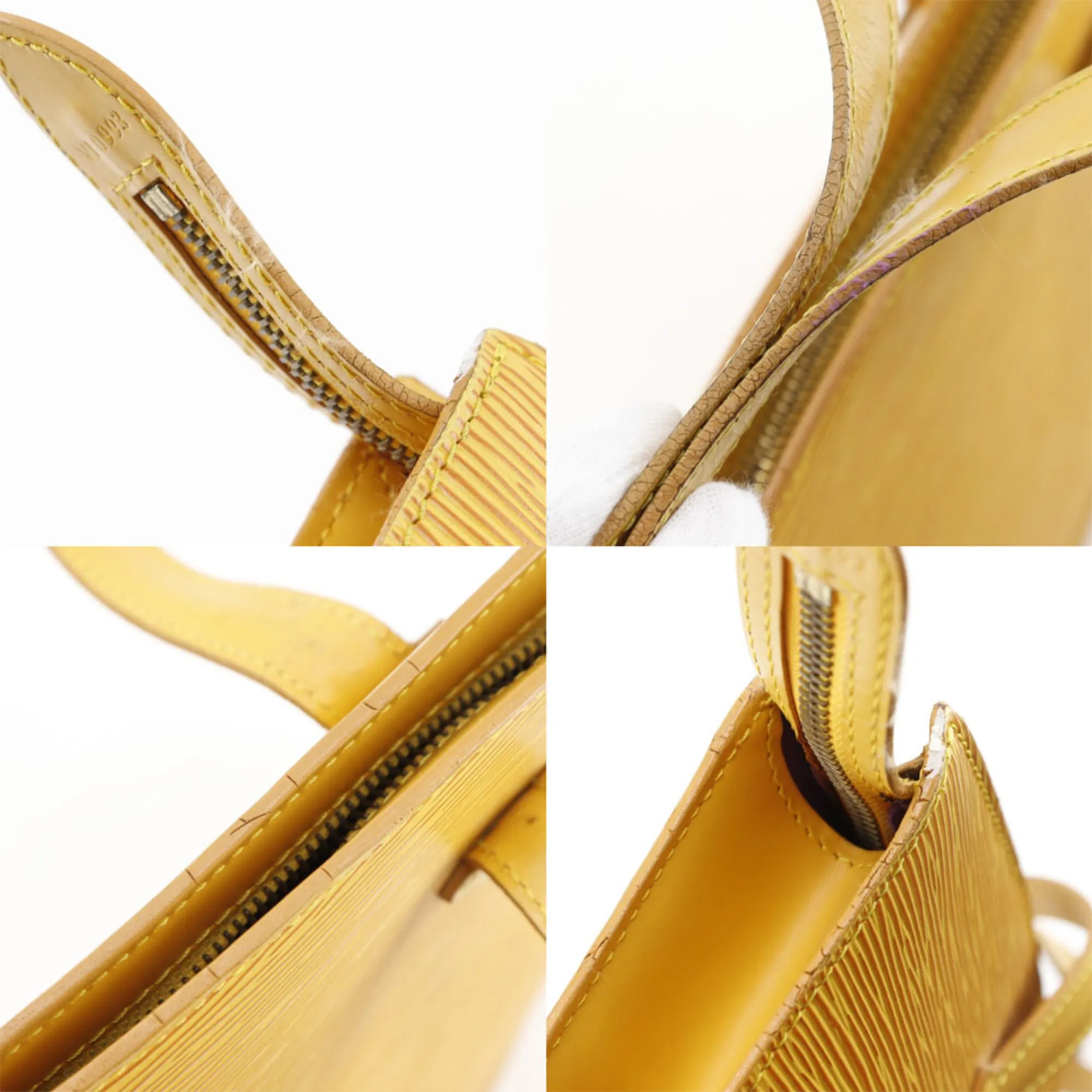 LOUIS VUITTON Yellow Leather Bag