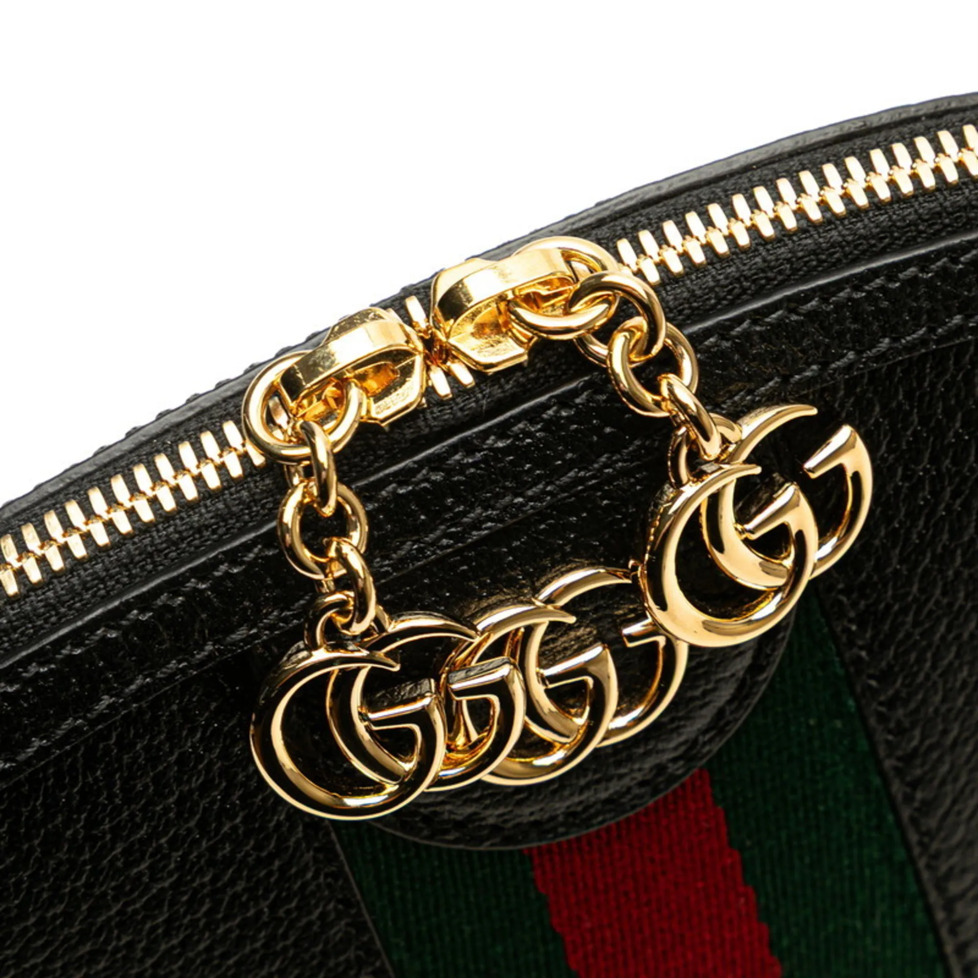 GUCCI Black Leather Shoulder Bag