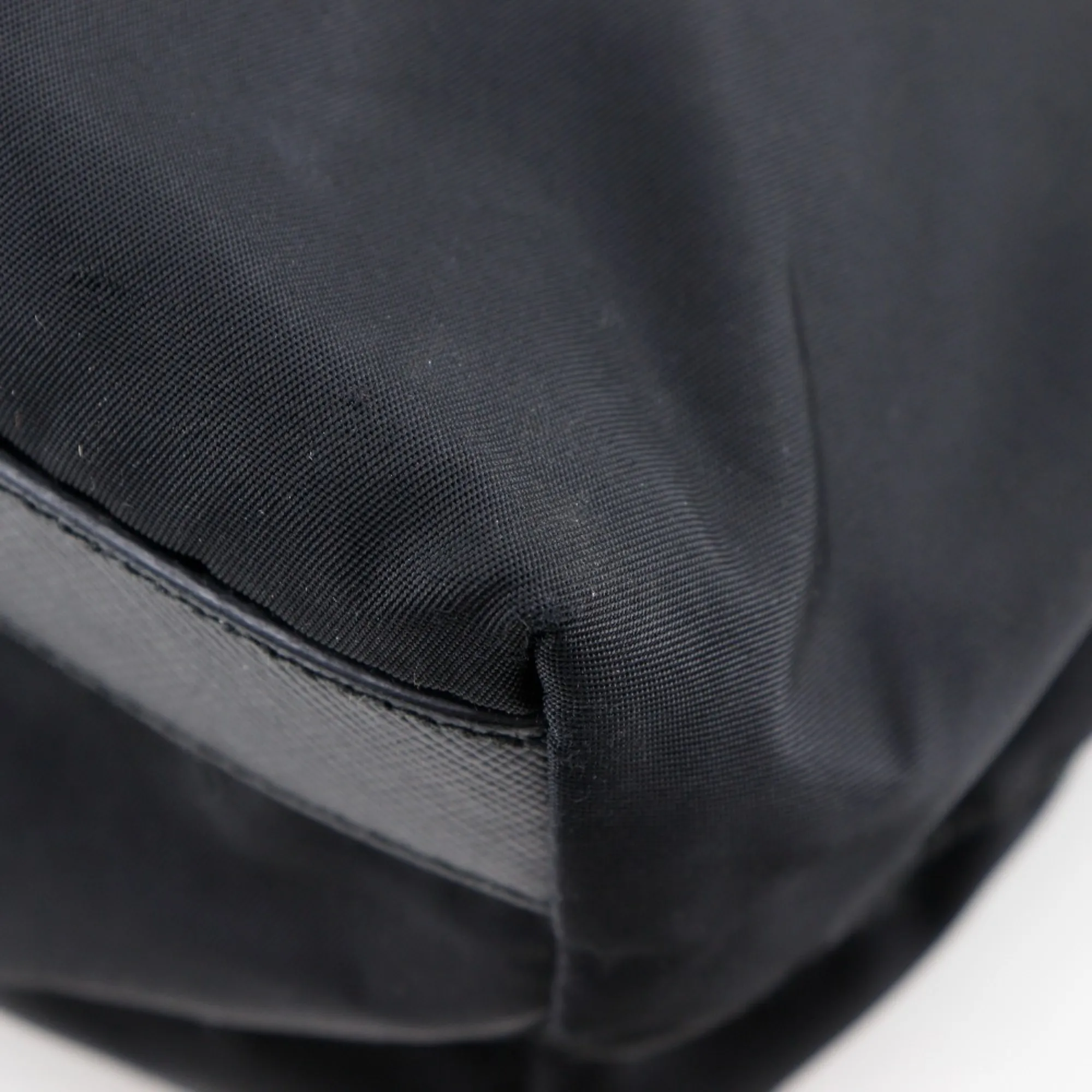 PRADA Black Leather Tote Bag