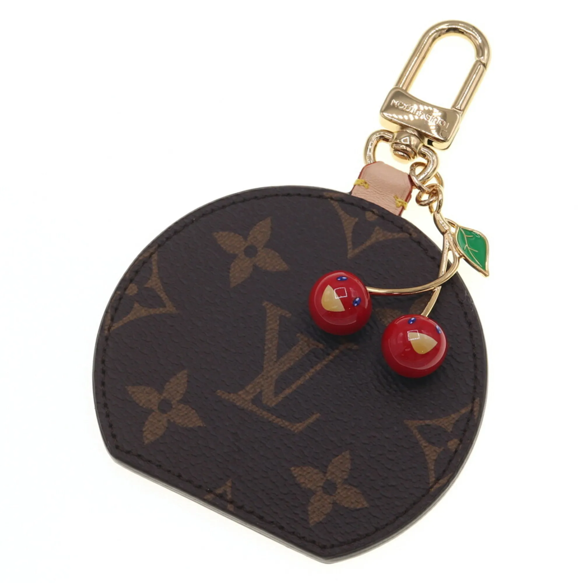 LOUIS VUITTON Brown Monogram Bag Charm