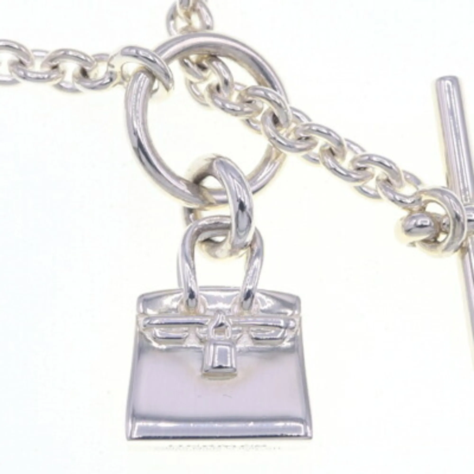 HERMES Silver Charm Bracelet
