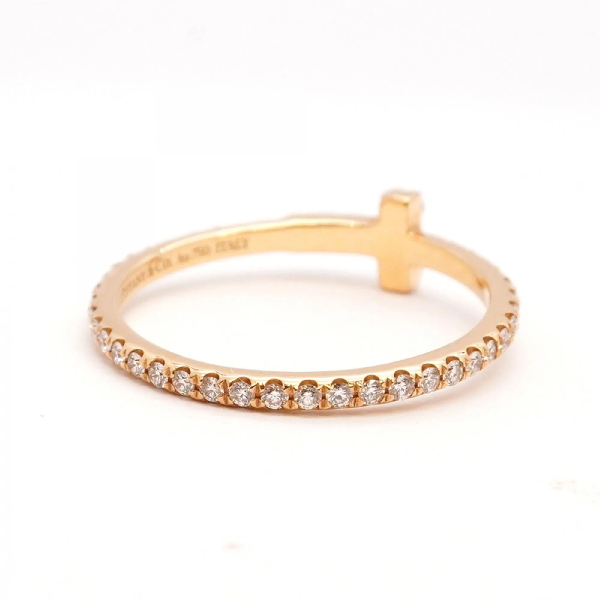 TIFFANY & CO. 18k Gold Diamond Ring