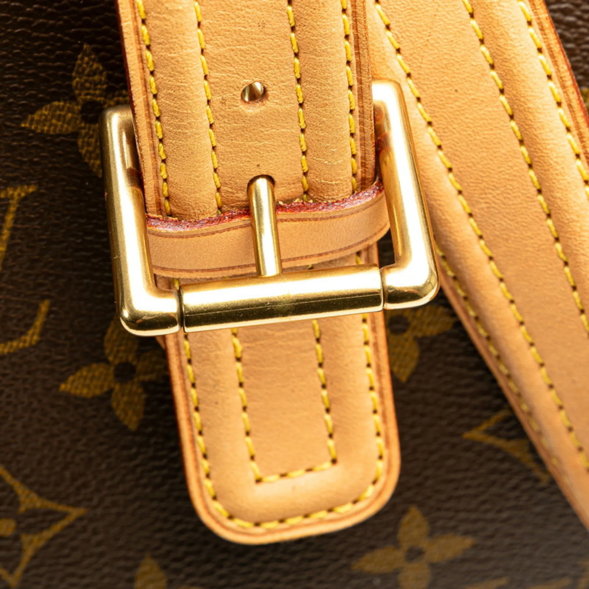 LOUIS VUITTON Brown Monogram Leather Shoulder Bag