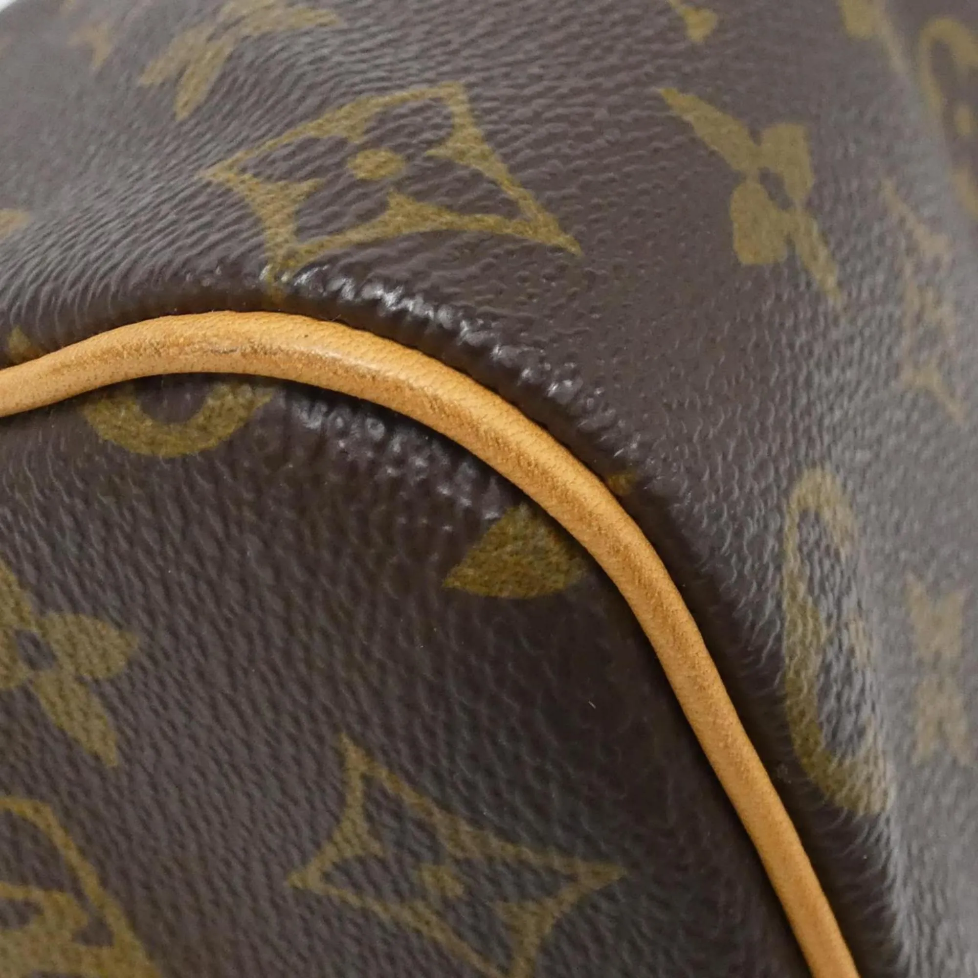 LOUIS VUITTON Brown Monogram Speedy 25 Boston Bag