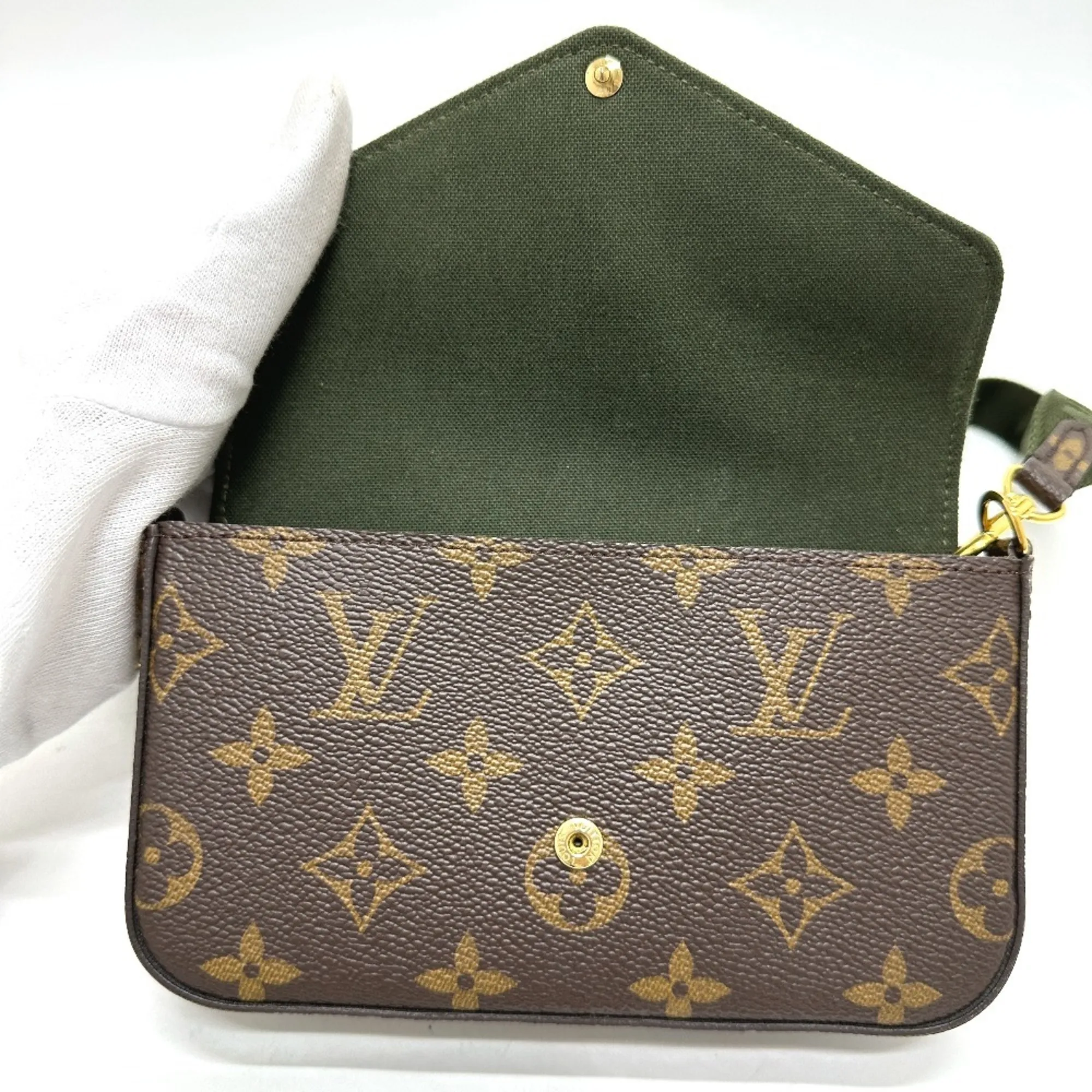 LOUIS VUITTON Brown Monogram Shoulder Bag