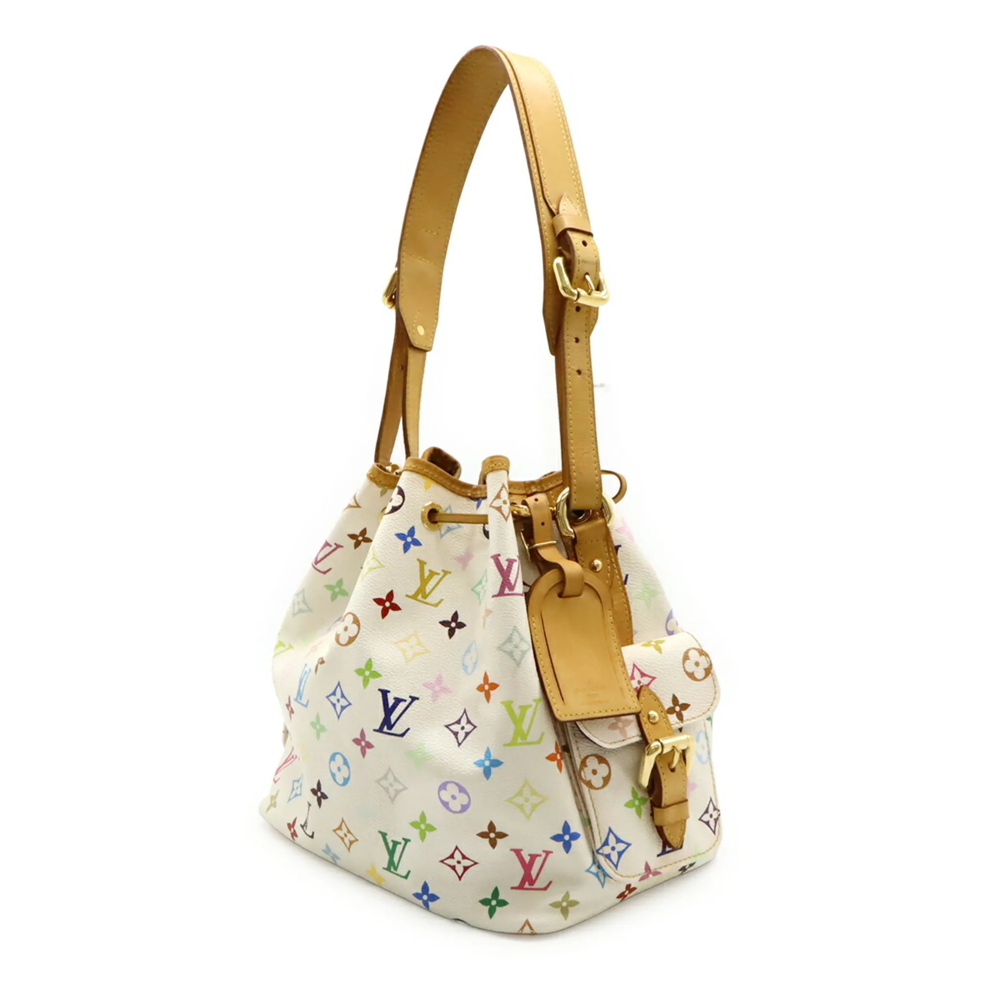 LOUIS VUITTON White Monogram Shoulder Bag
