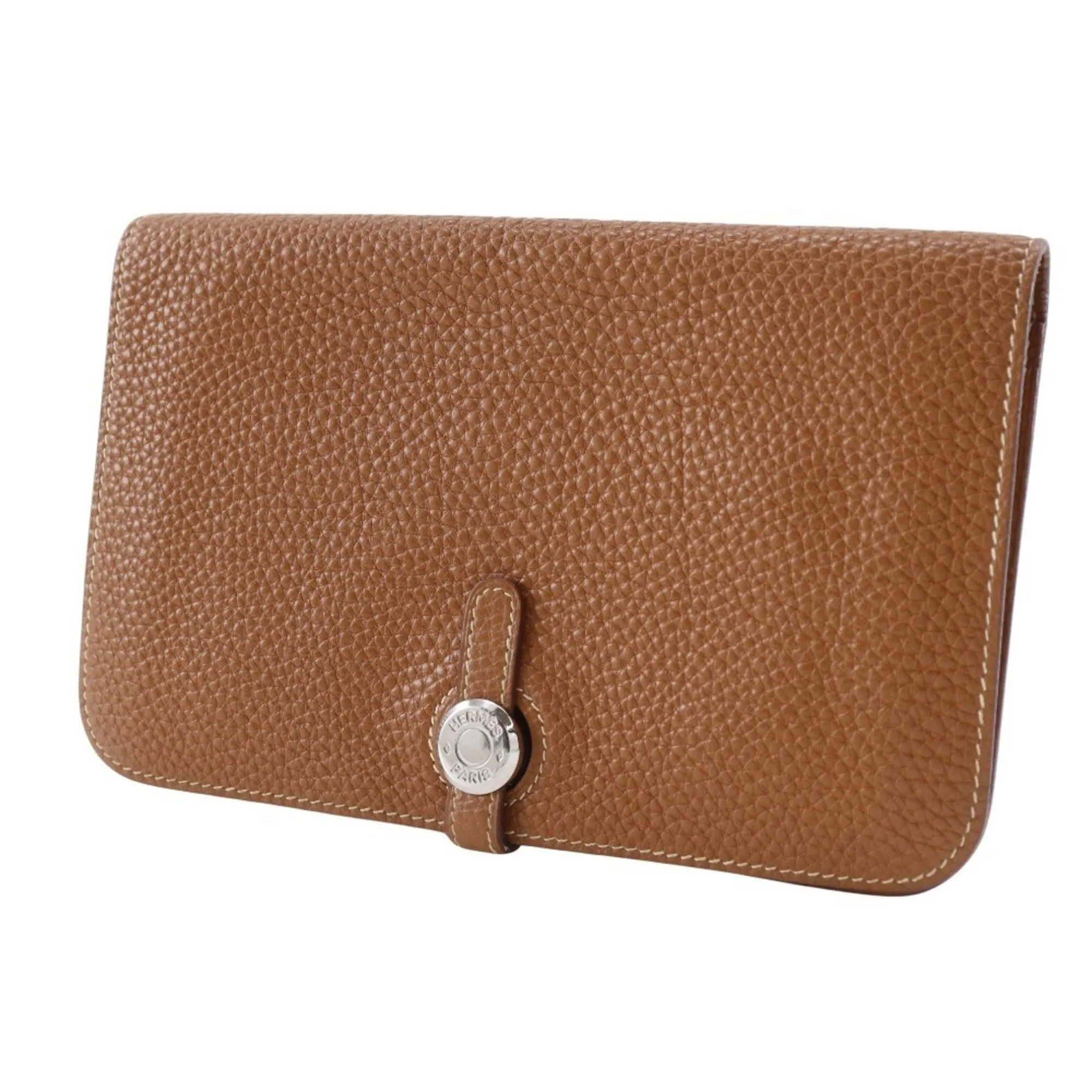 HERMES Brown Leather Wallet