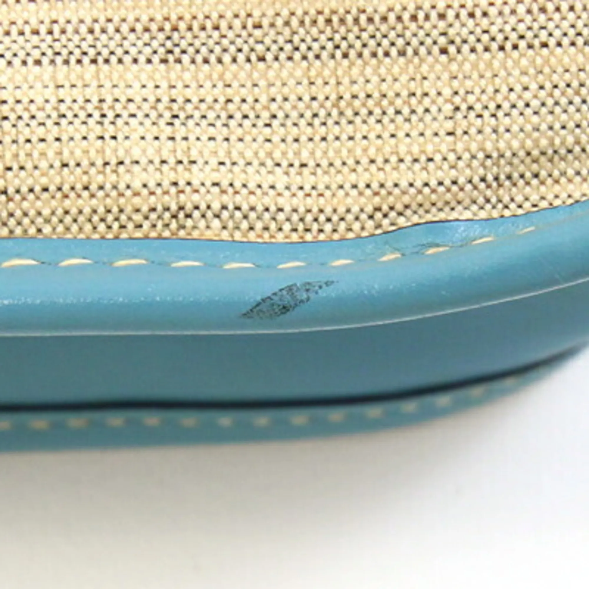 HERMES Blue Leather Shoulder Bag