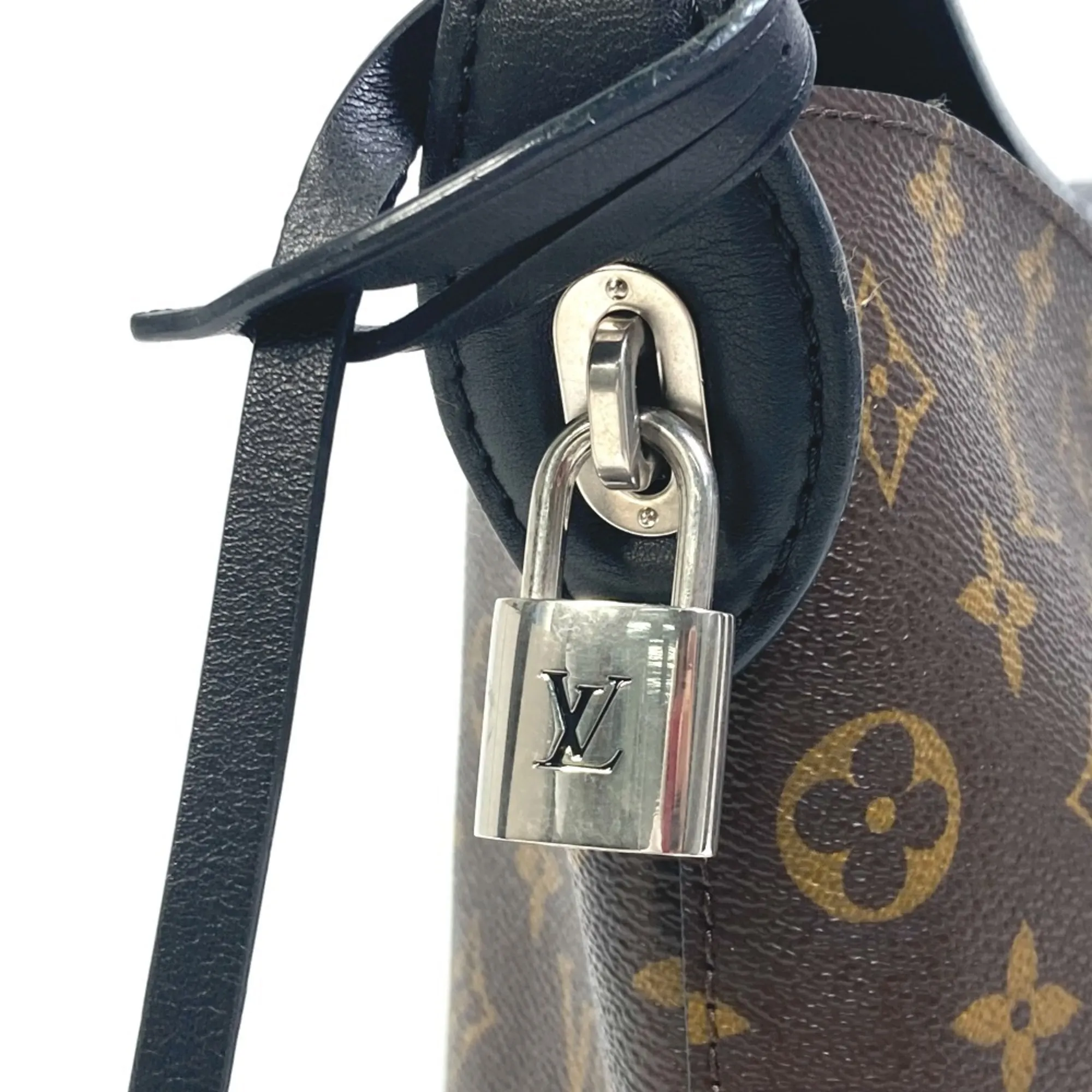 LOUIS VUITTON Black Monogram Shoulder Bag