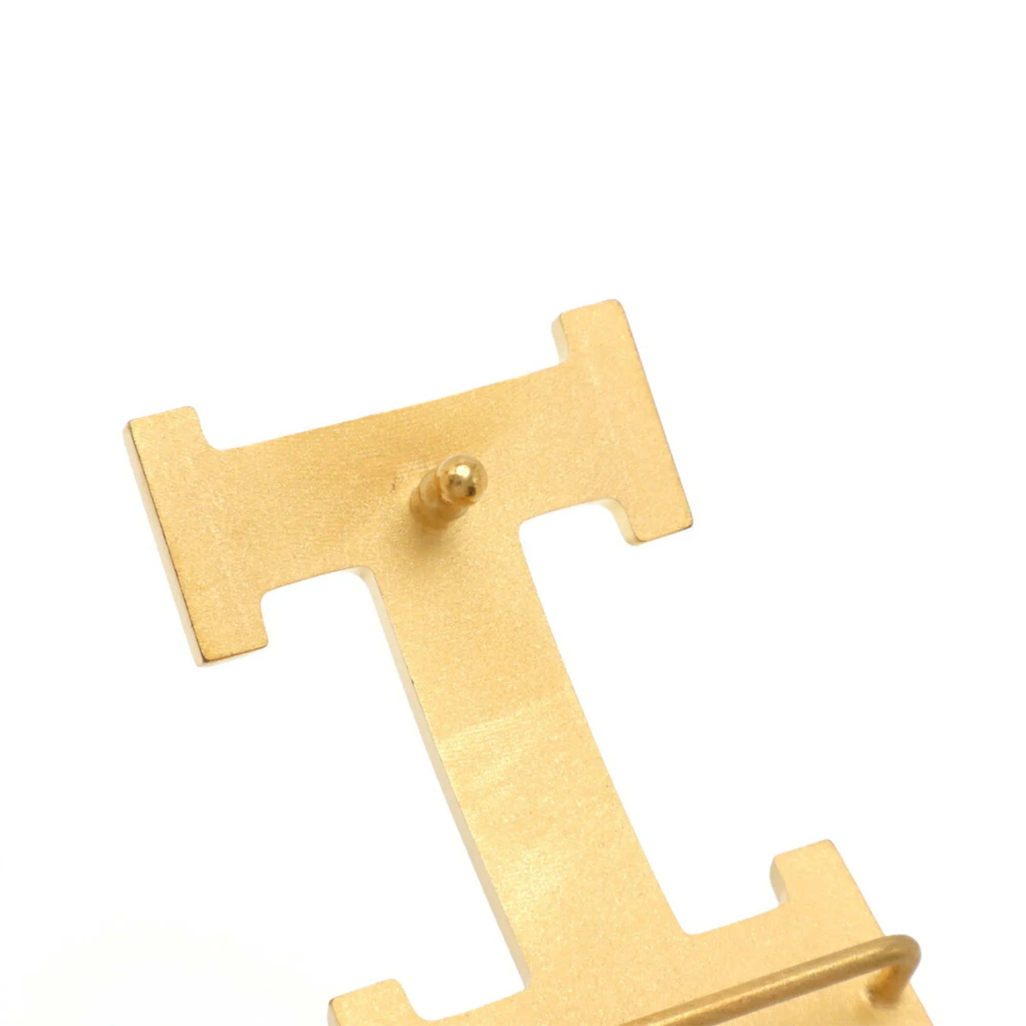 HERMES White Leather Belt