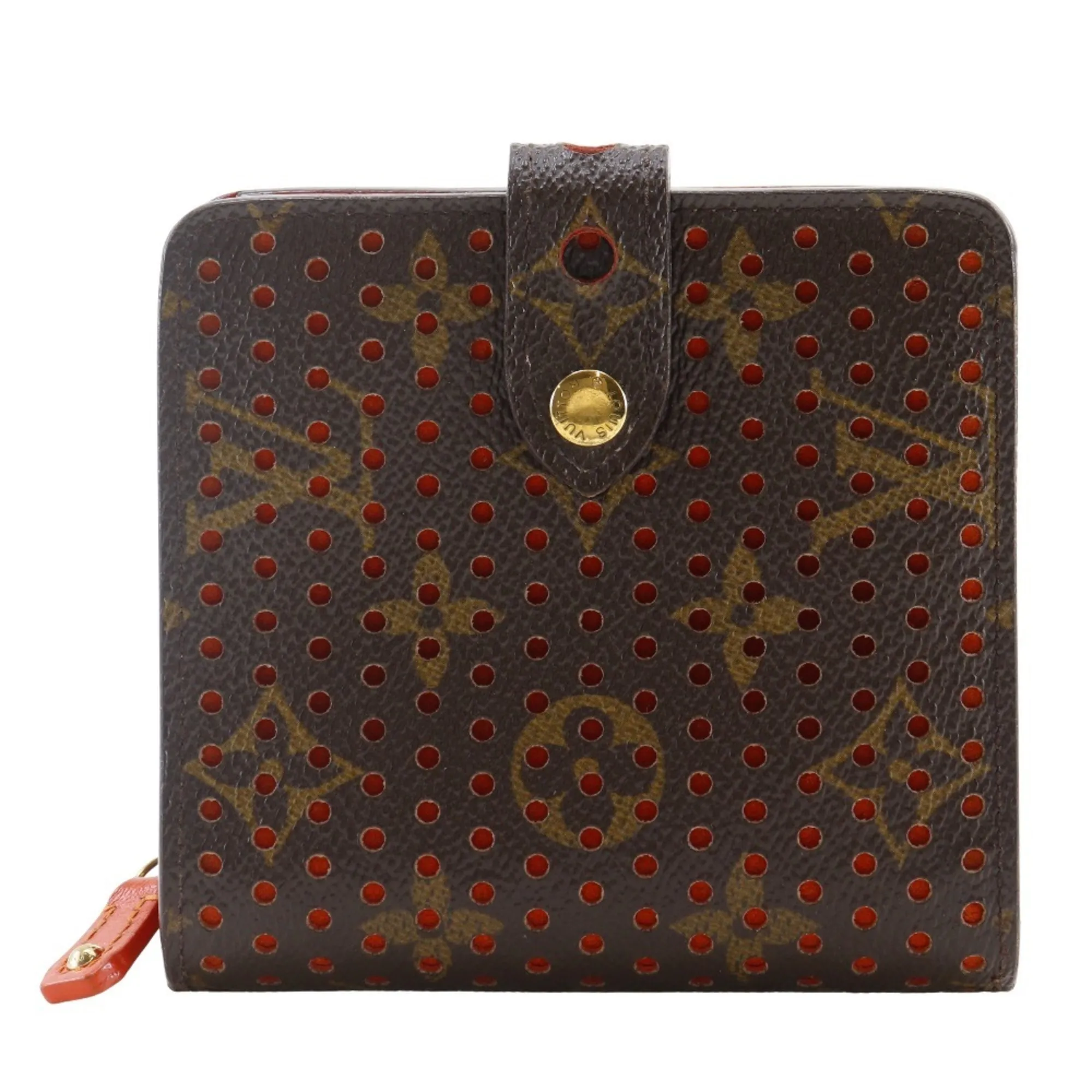 LOUIS VUITTON Orange Monogram Wallet