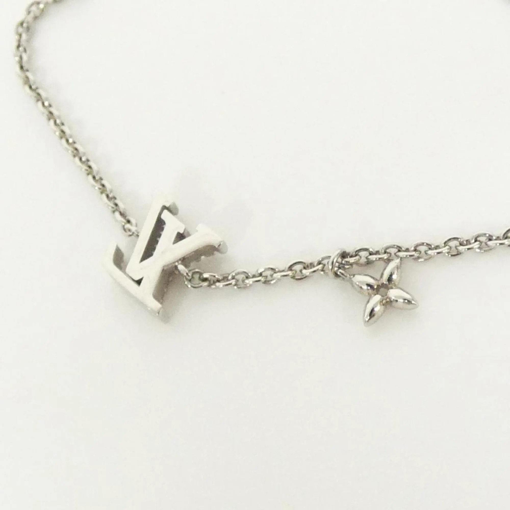 LOUIS VUITTON Silver Charm Bracelet